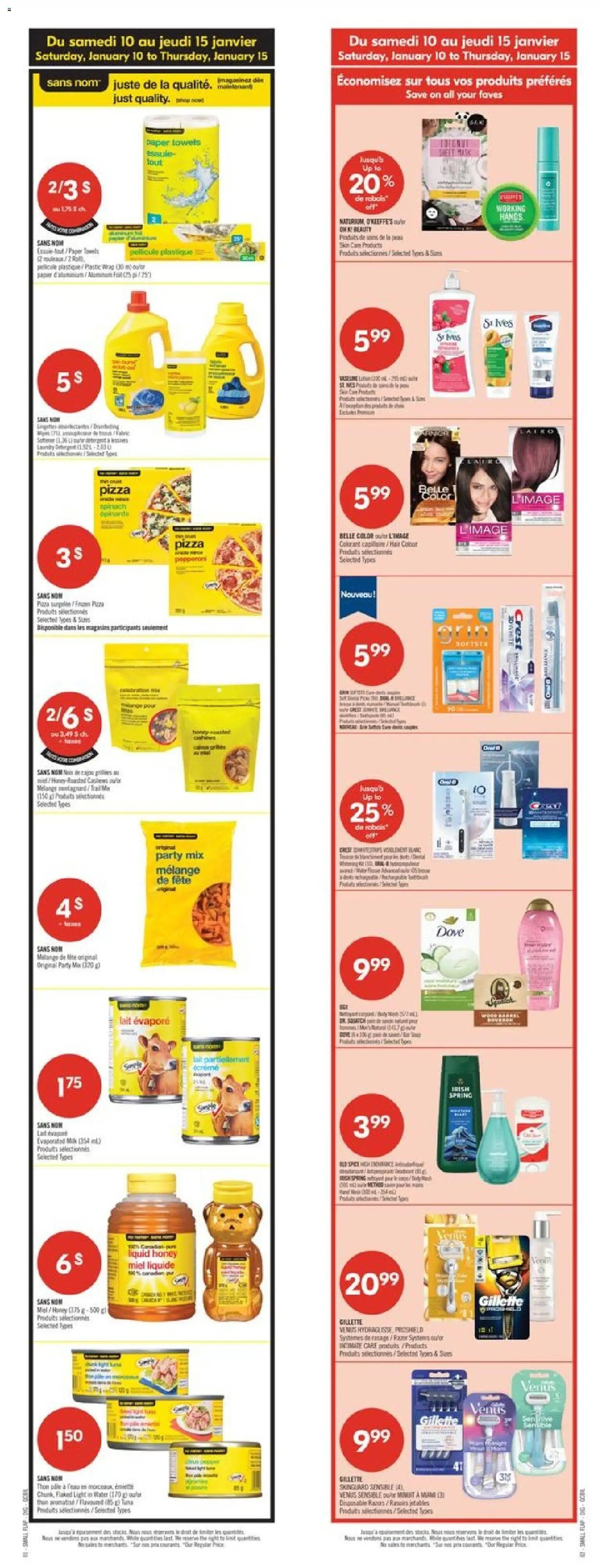 Pharmaprix weekly flyer / circulaire (2026-01-09 - 2026-01-15) | 2