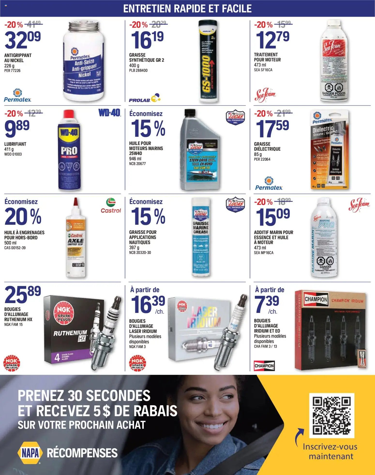 NAPA Auto Parts circulaire