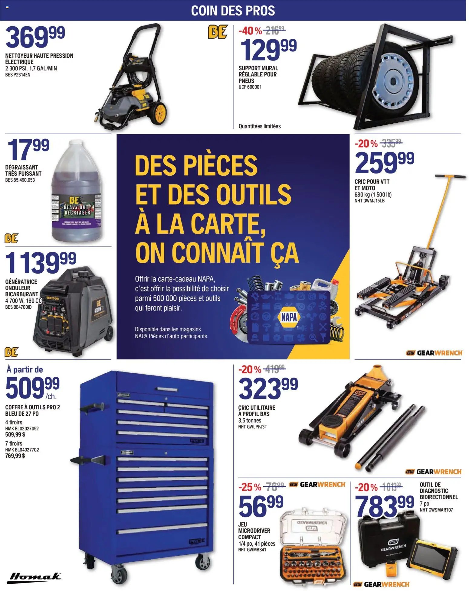 NAPA Auto Parts circulaire