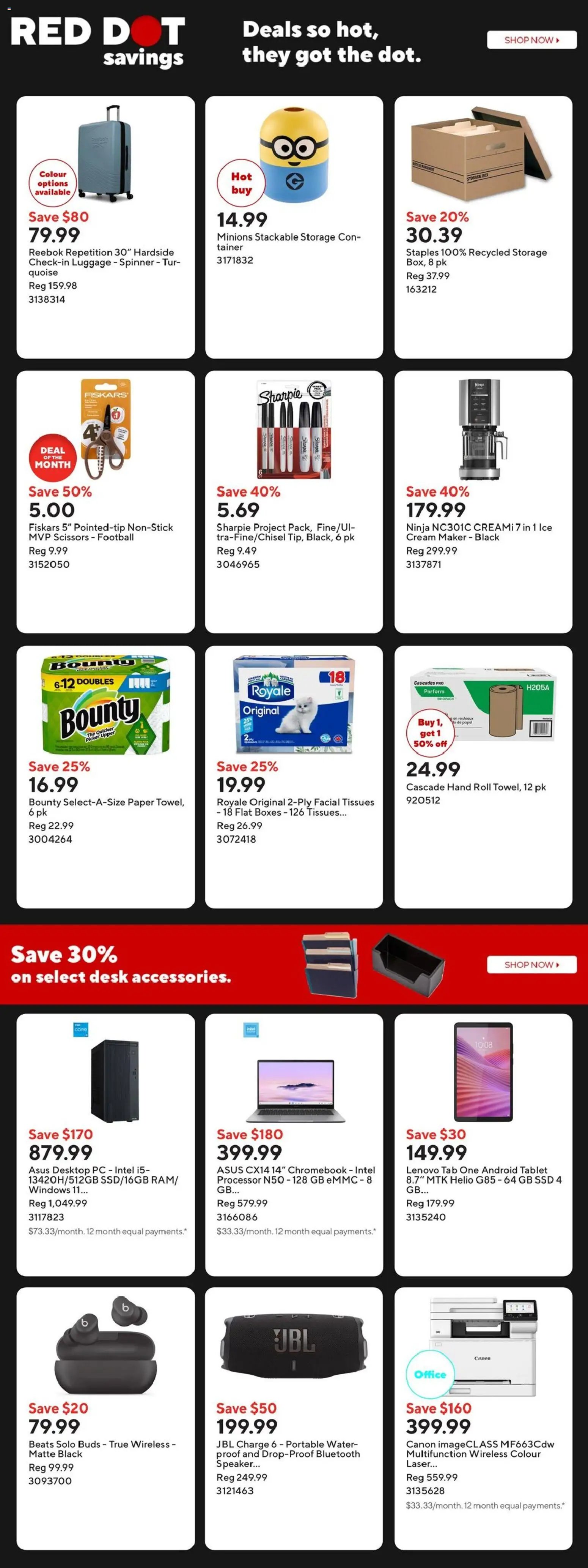 Staples weekly flyer / circulaire