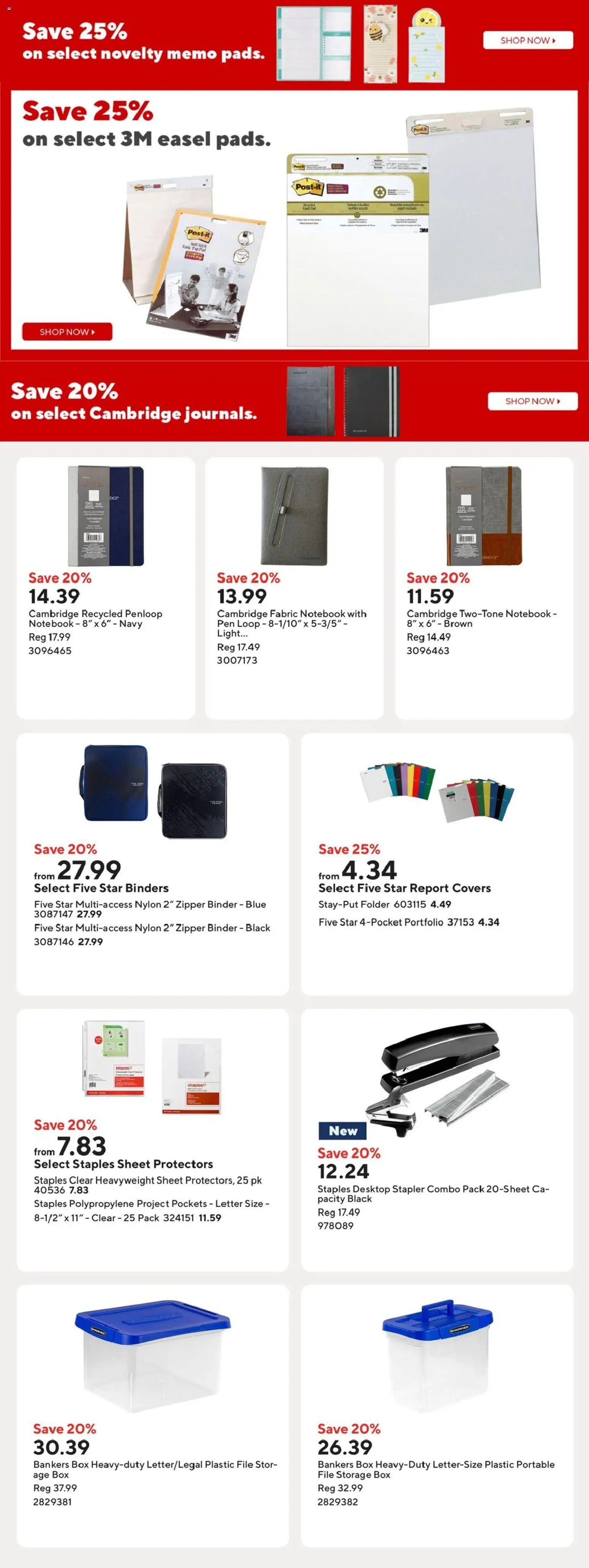 Staples weekly flyer / circulaire