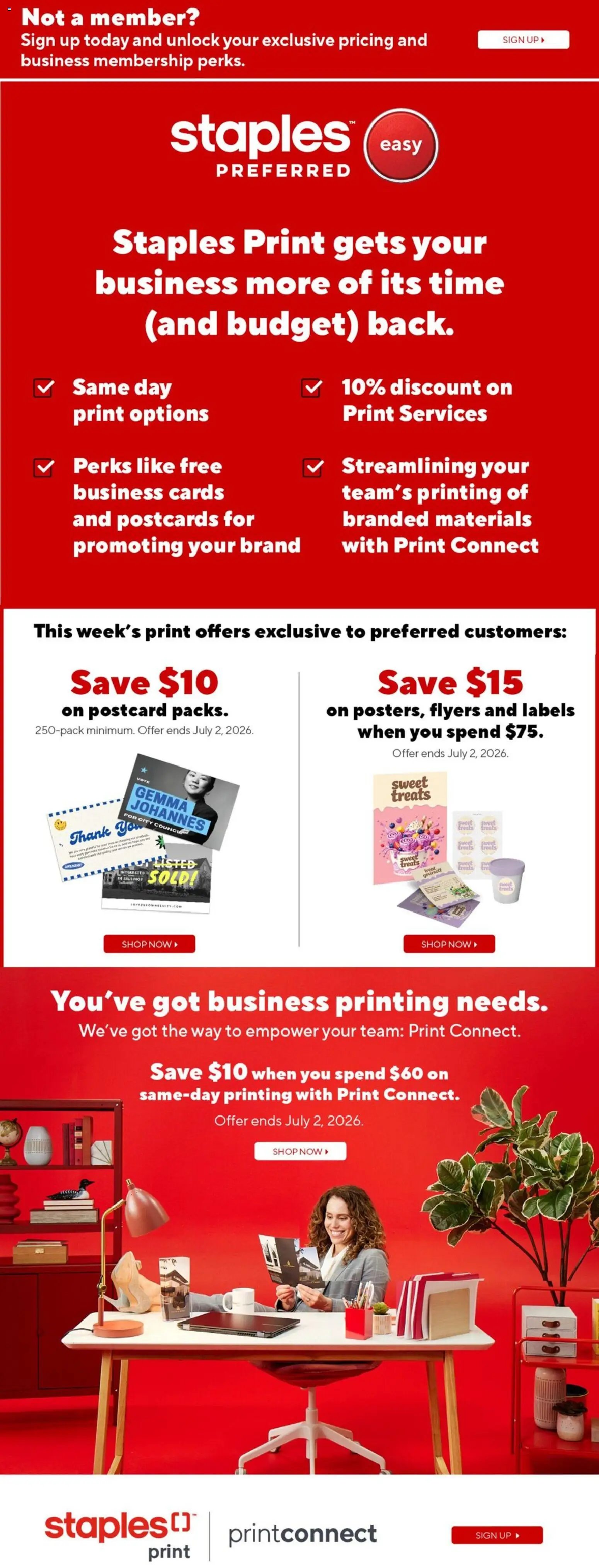 Staples weekly flyer / circulaire