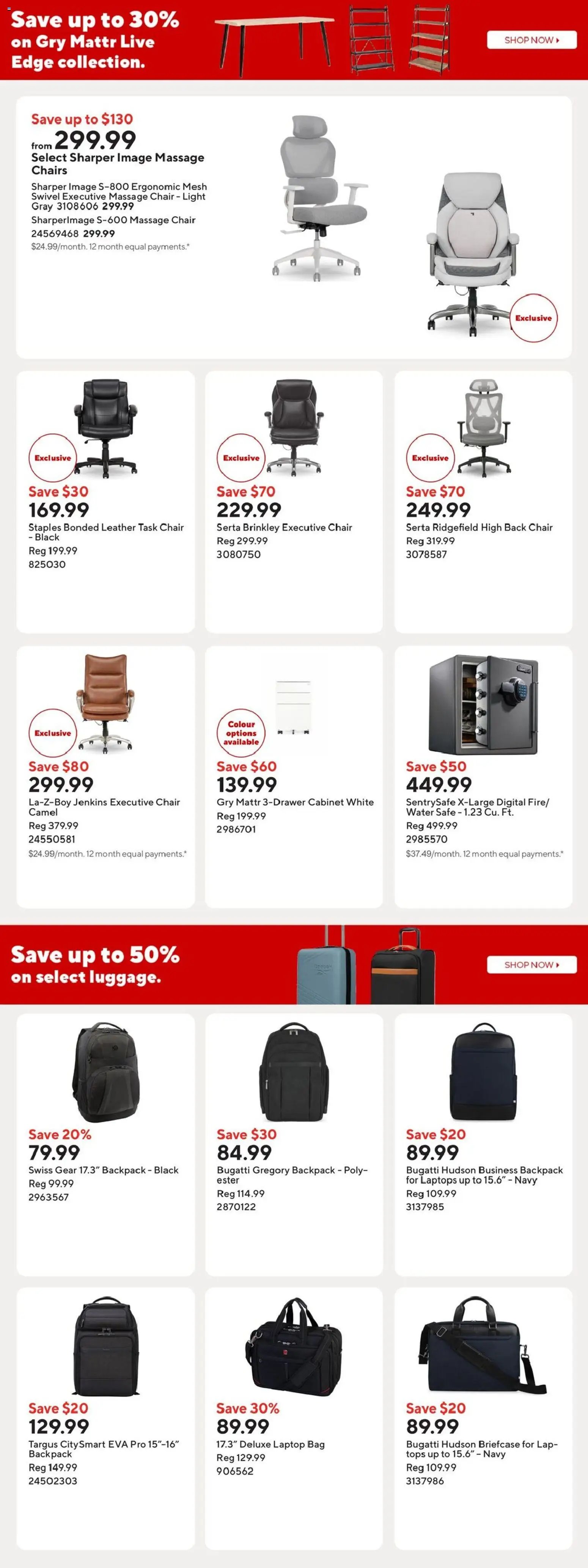 Staples weekly flyer / circulaire