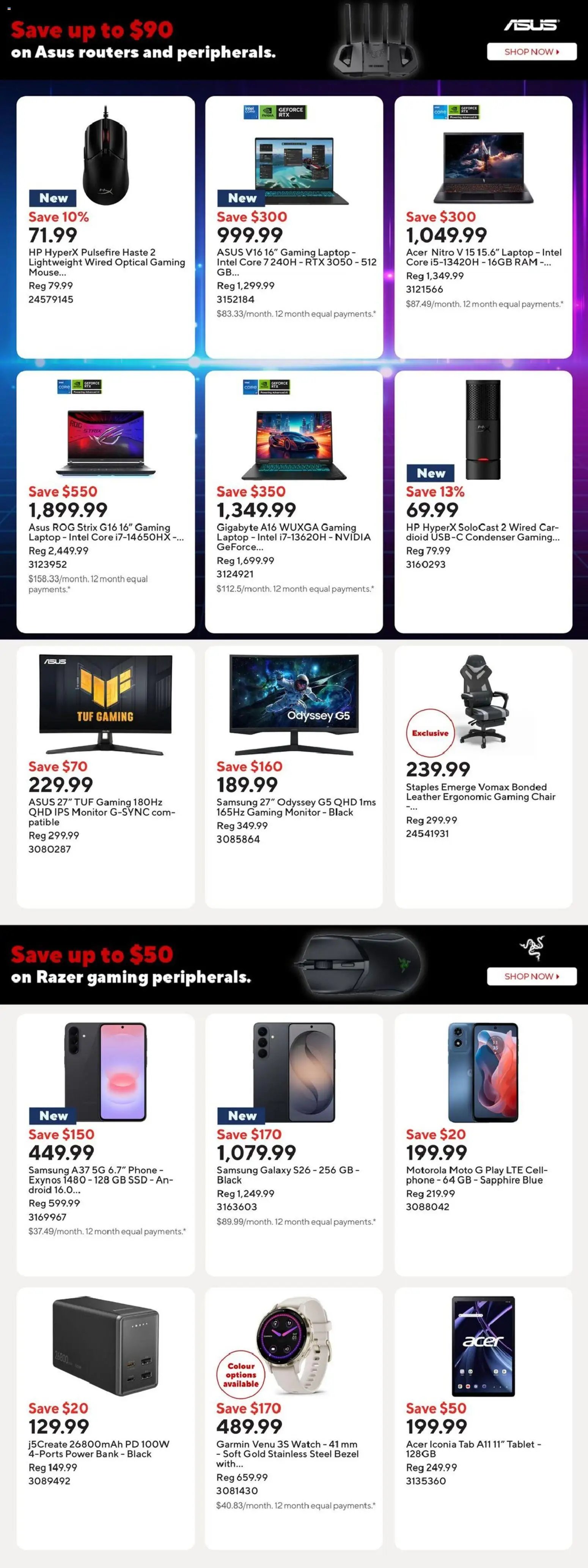 Staples weekly flyer / circulaire