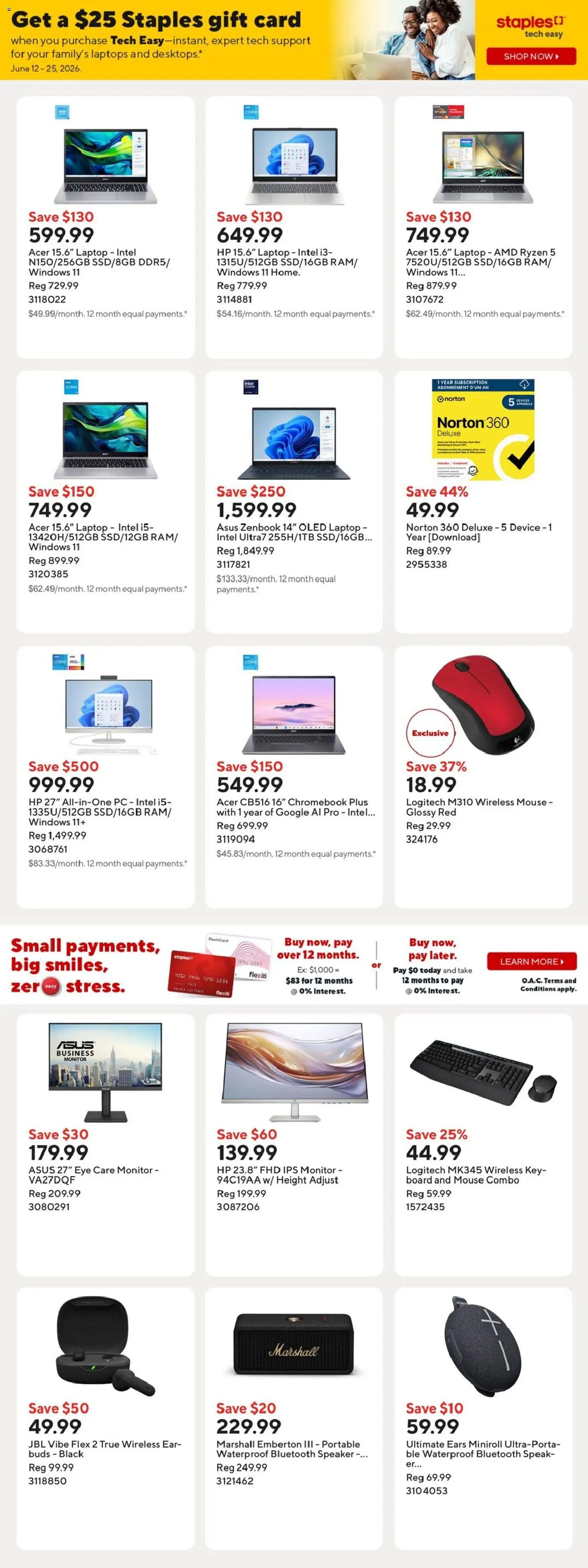 Staples weekly flyer / circulaire