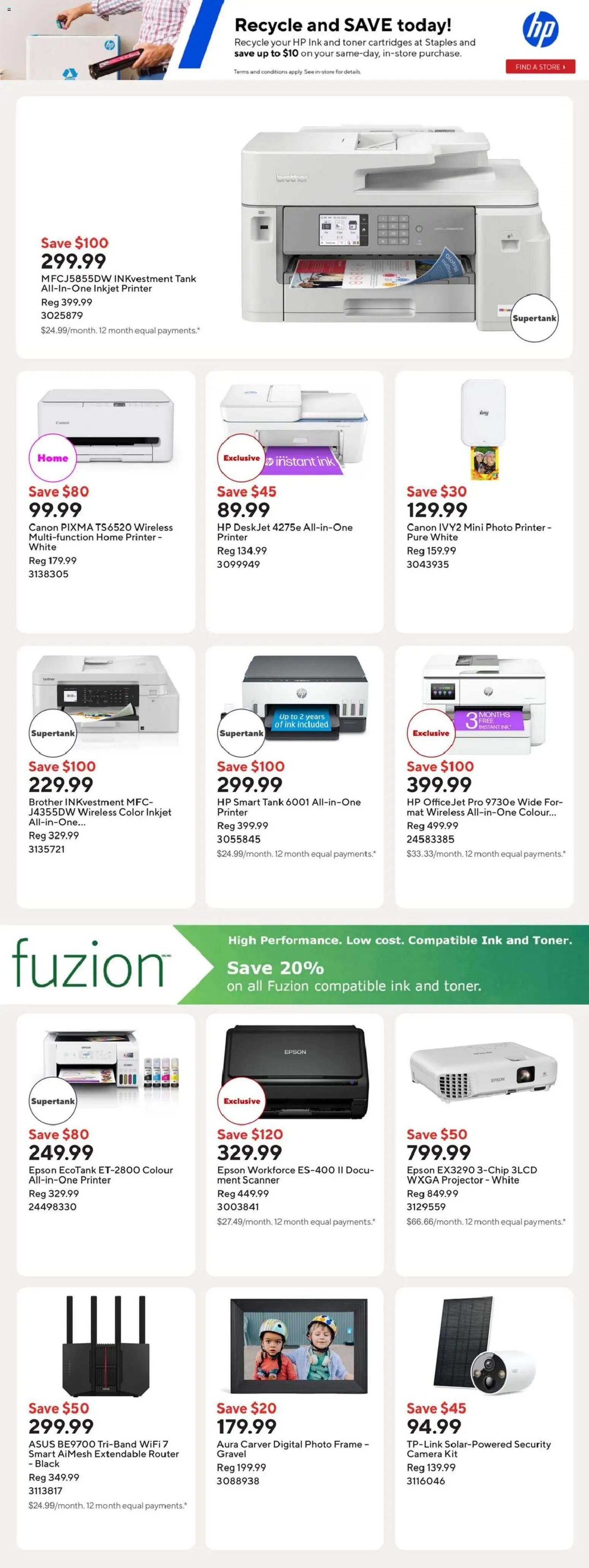 Staples weekly flyer / circulaire