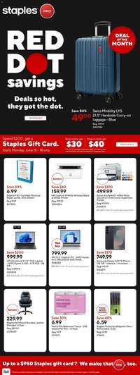 Staples weekly flyer / circulaire