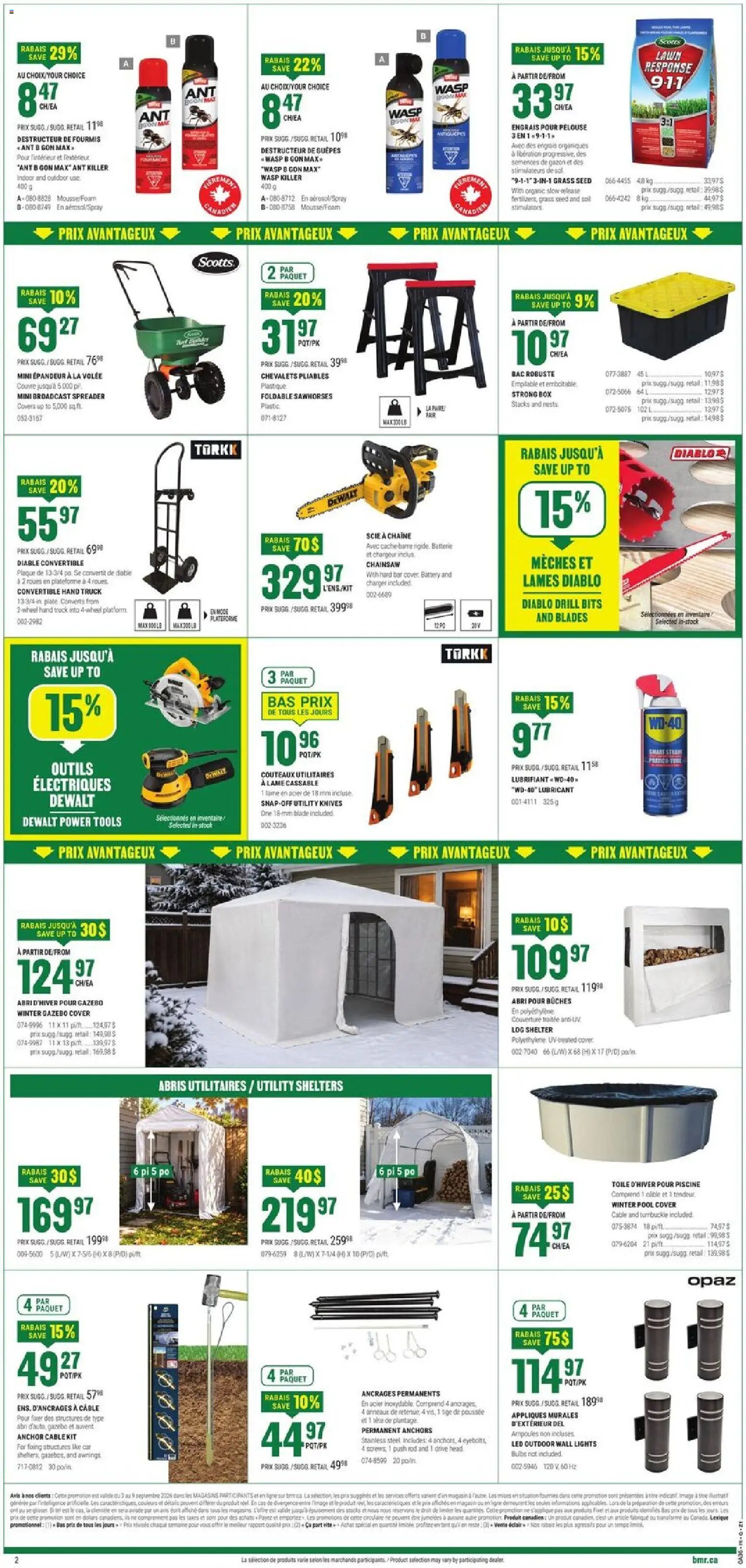 BMR weekly flyer / circulaire