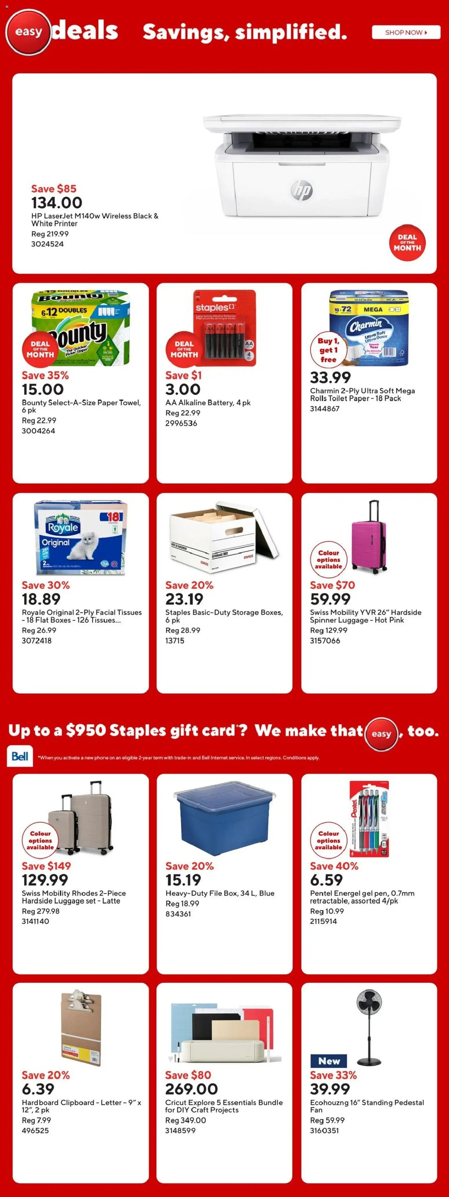 Staples weekly flyer / circulaire