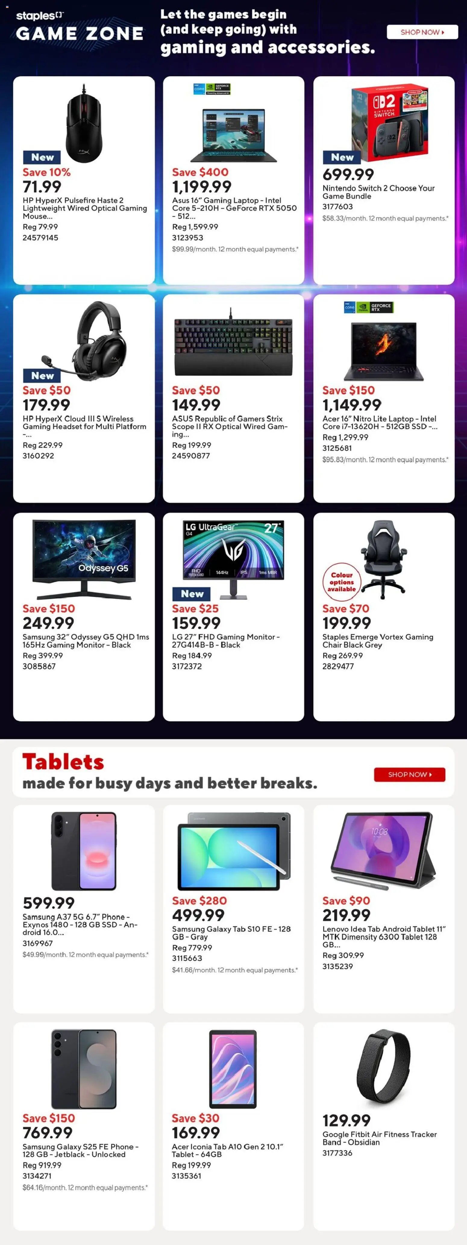 Staples weekly flyer / circulaire