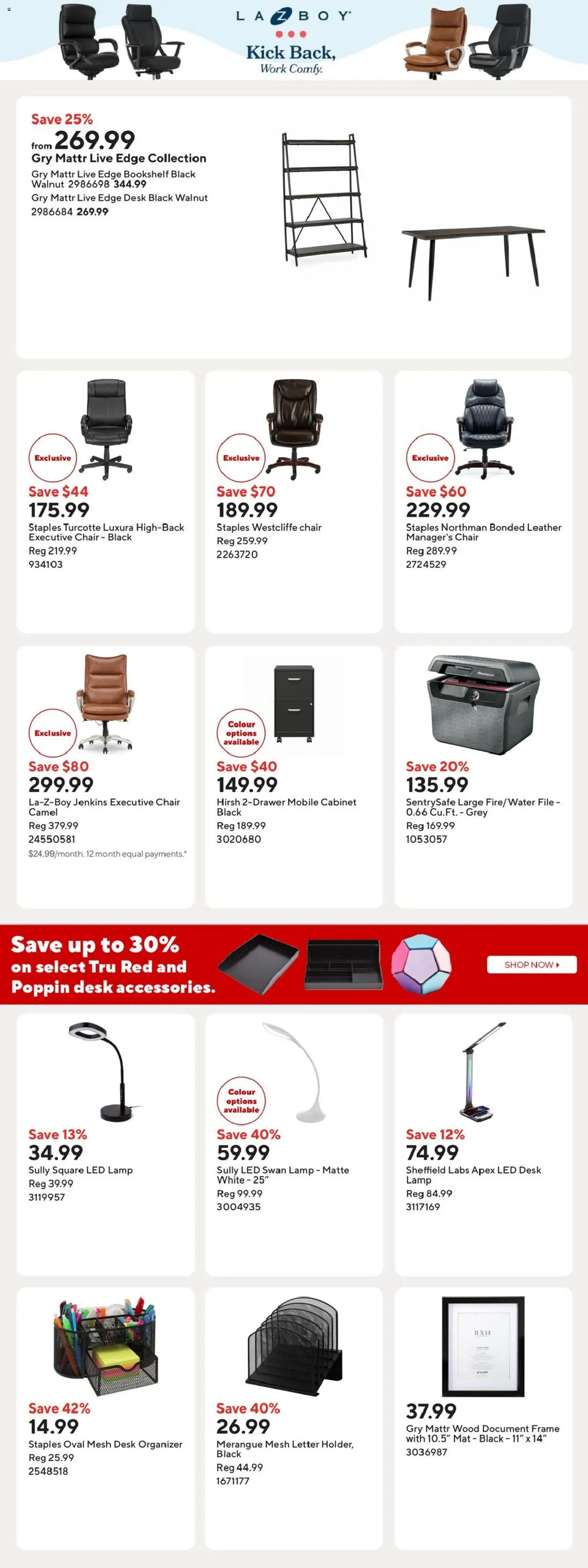 Staples weekly flyer / circulaire