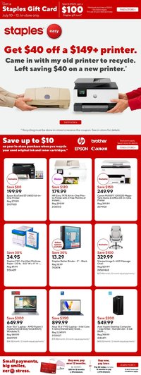 Staples weekly flyer / circulaire