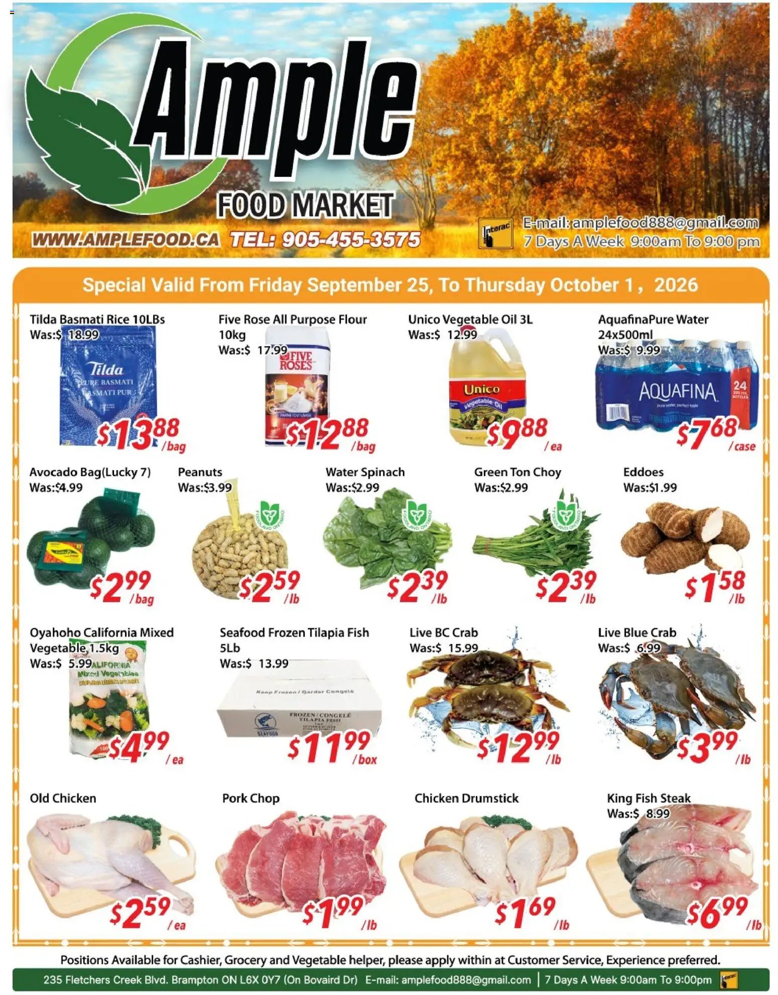 Ample Food Market weekly flyer / circulaire