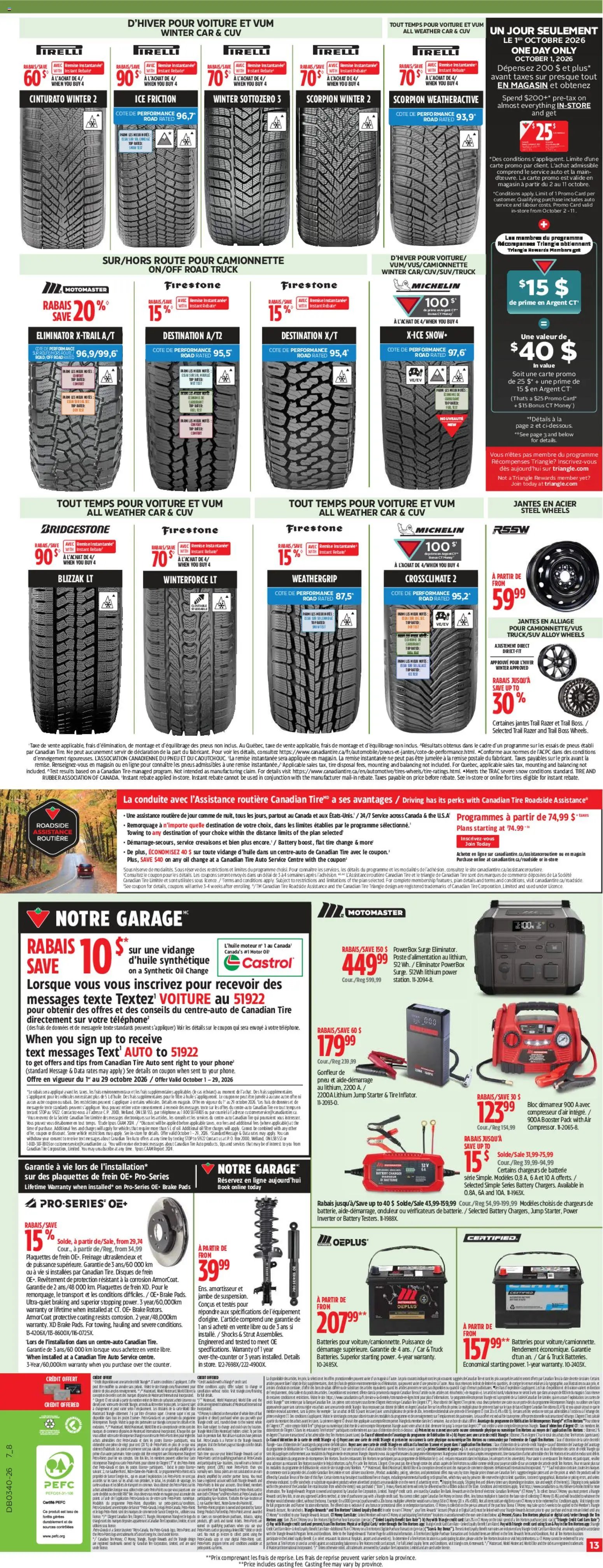 Canadian Tire circulaire