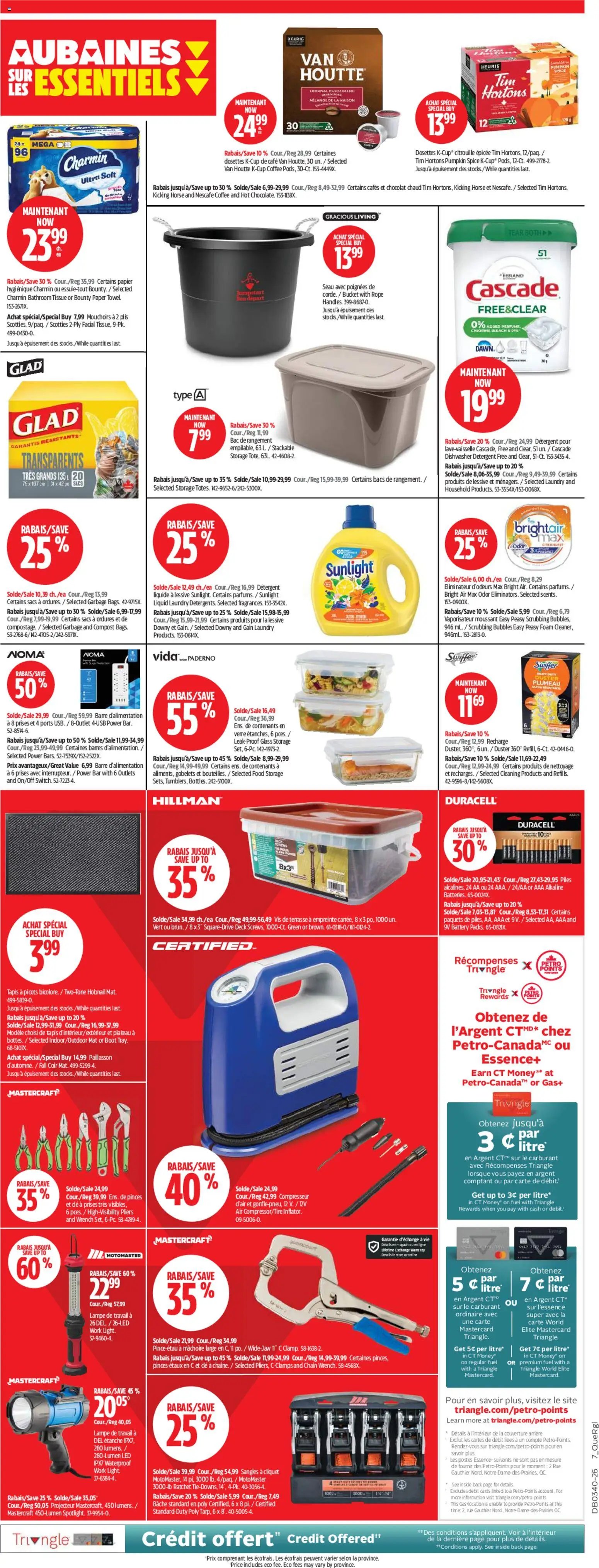 Canadian Tire circulaire