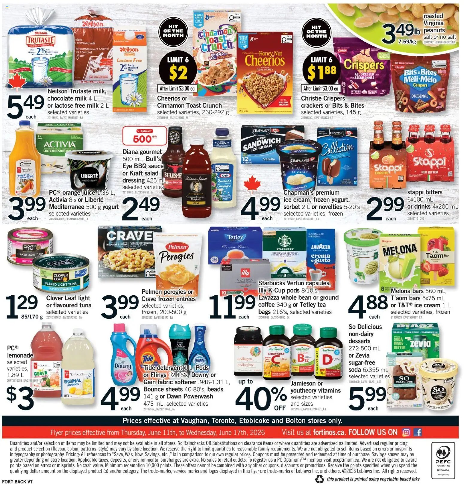Fortinos weekly flyer / circulaire