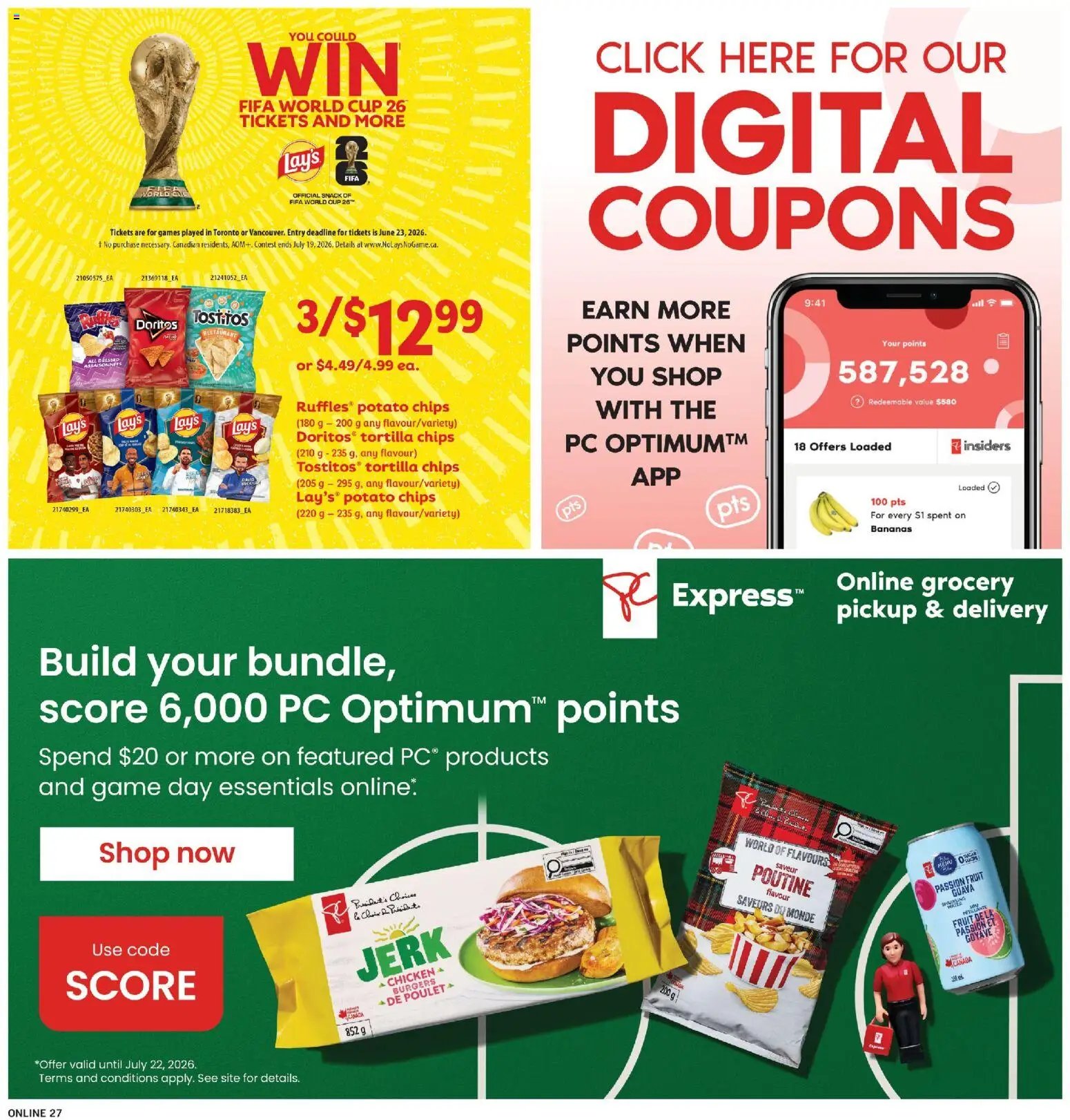 Fortinos weekly flyer / circulaire