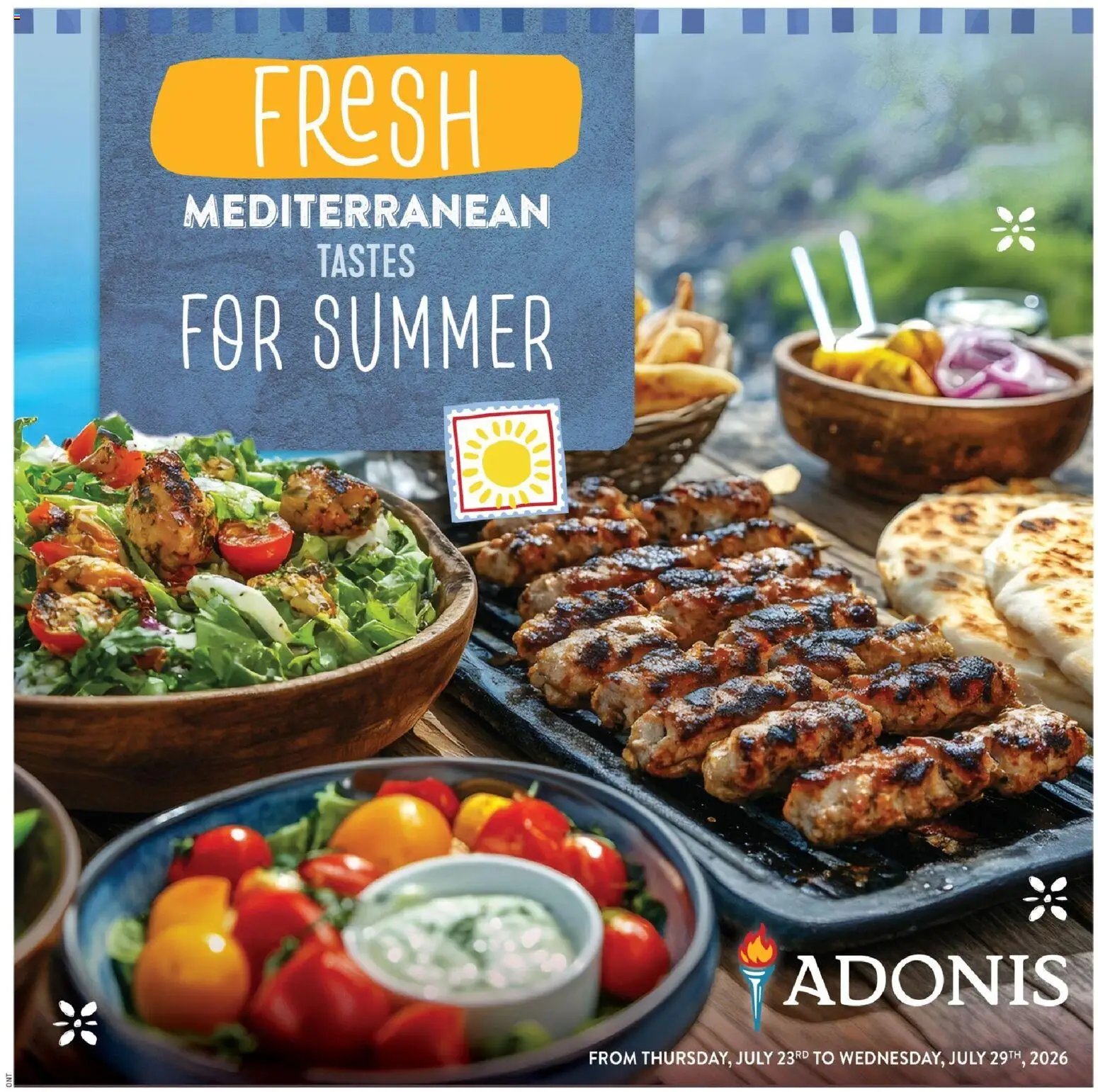 Adonis flyer - Fresh Mediterranean