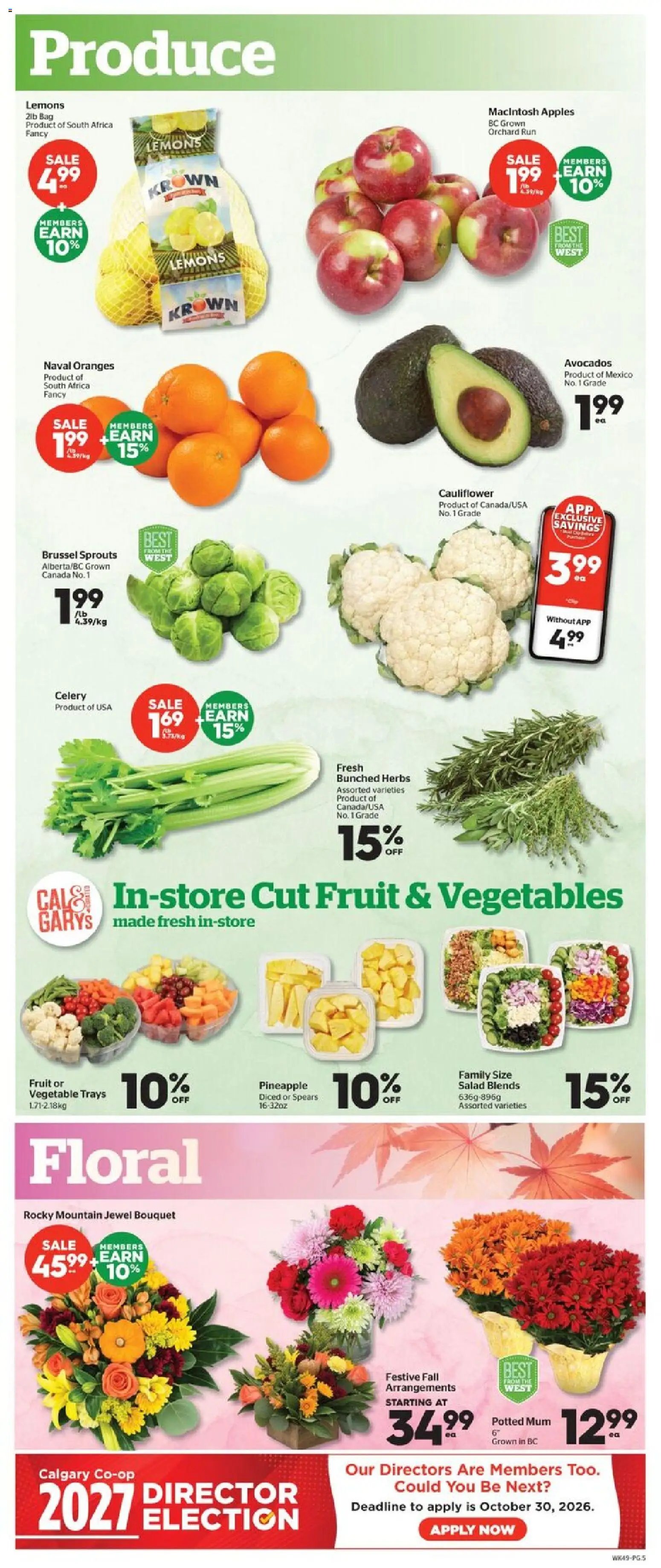 Calgary Co-op weekly flyer / circulaire