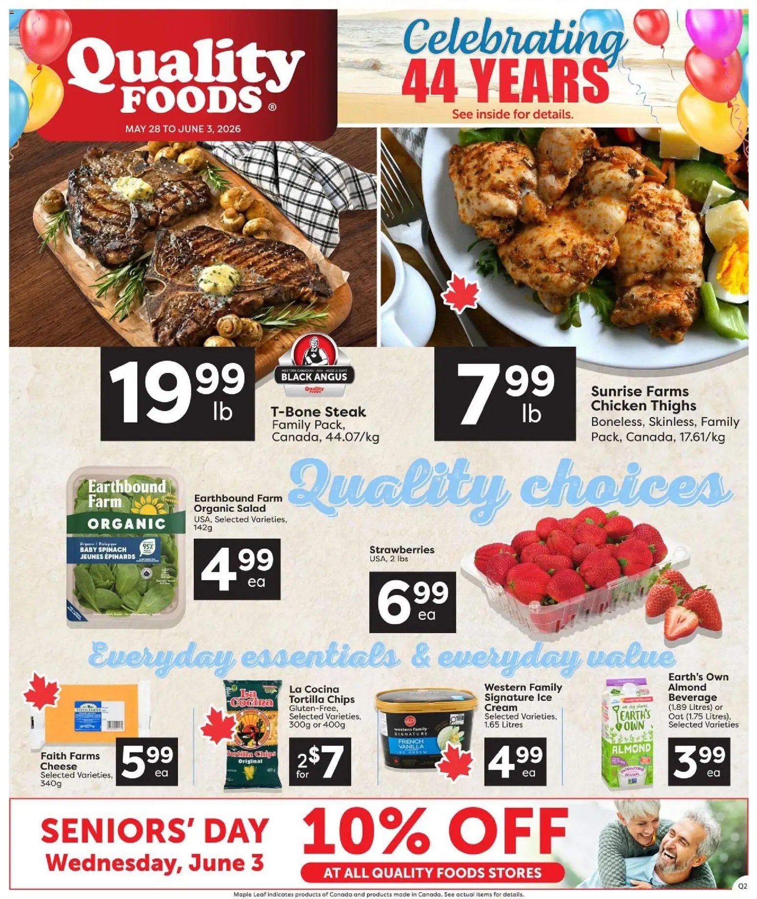 Quality Foods weekly flyer / circulaire