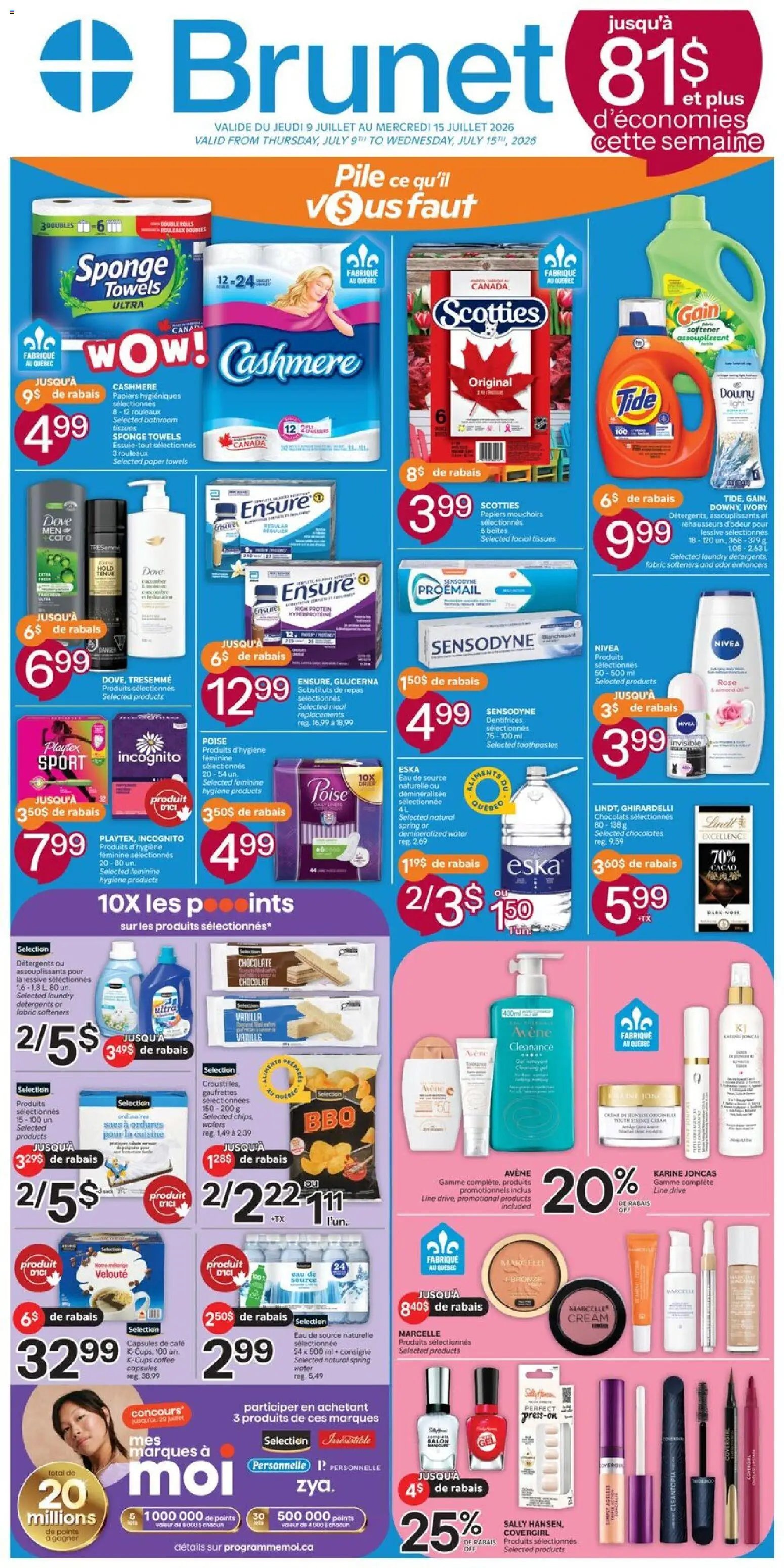 Brunet weekly flyer / circulaire