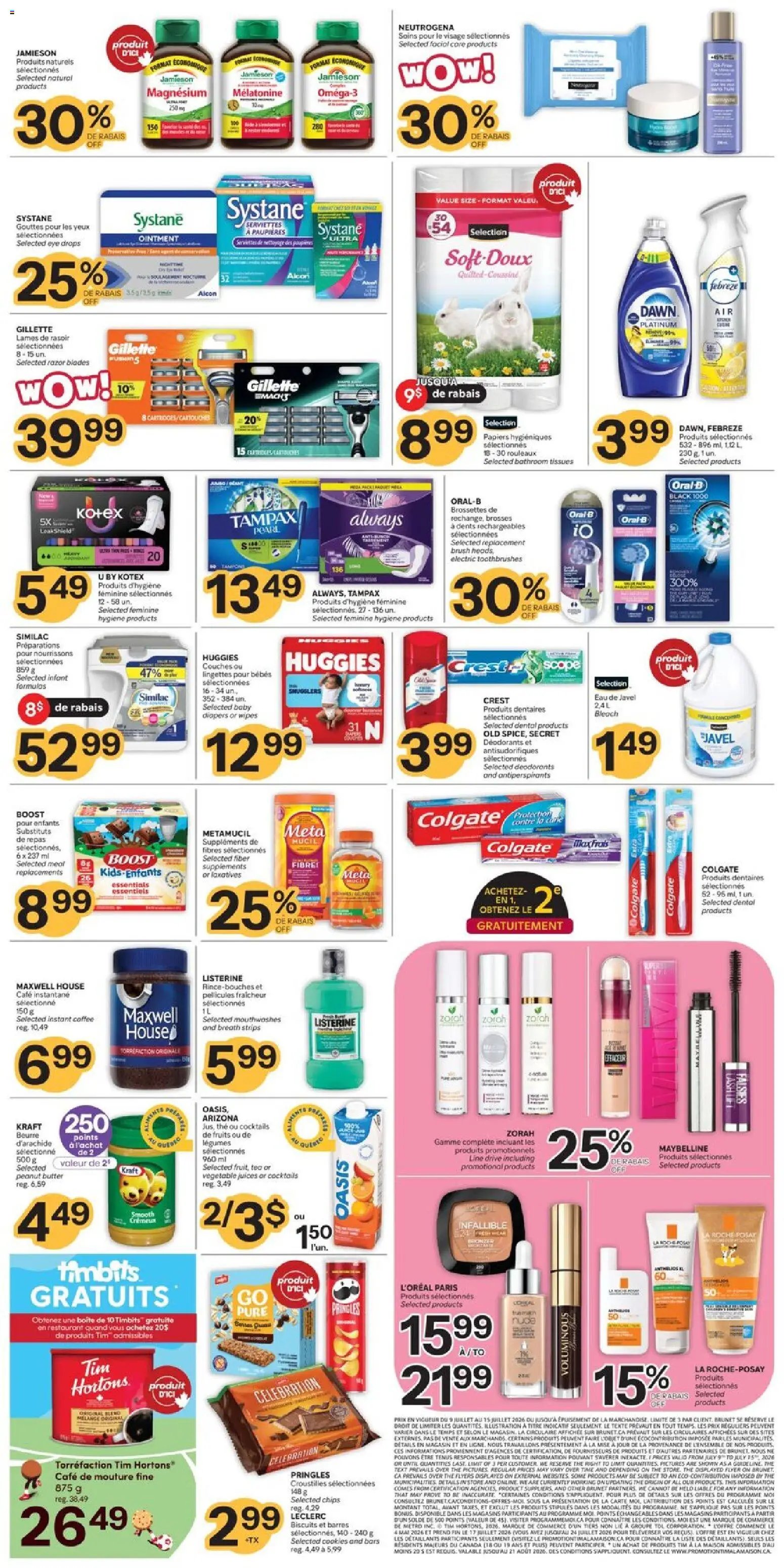 Brunet weekly flyer / circulaire