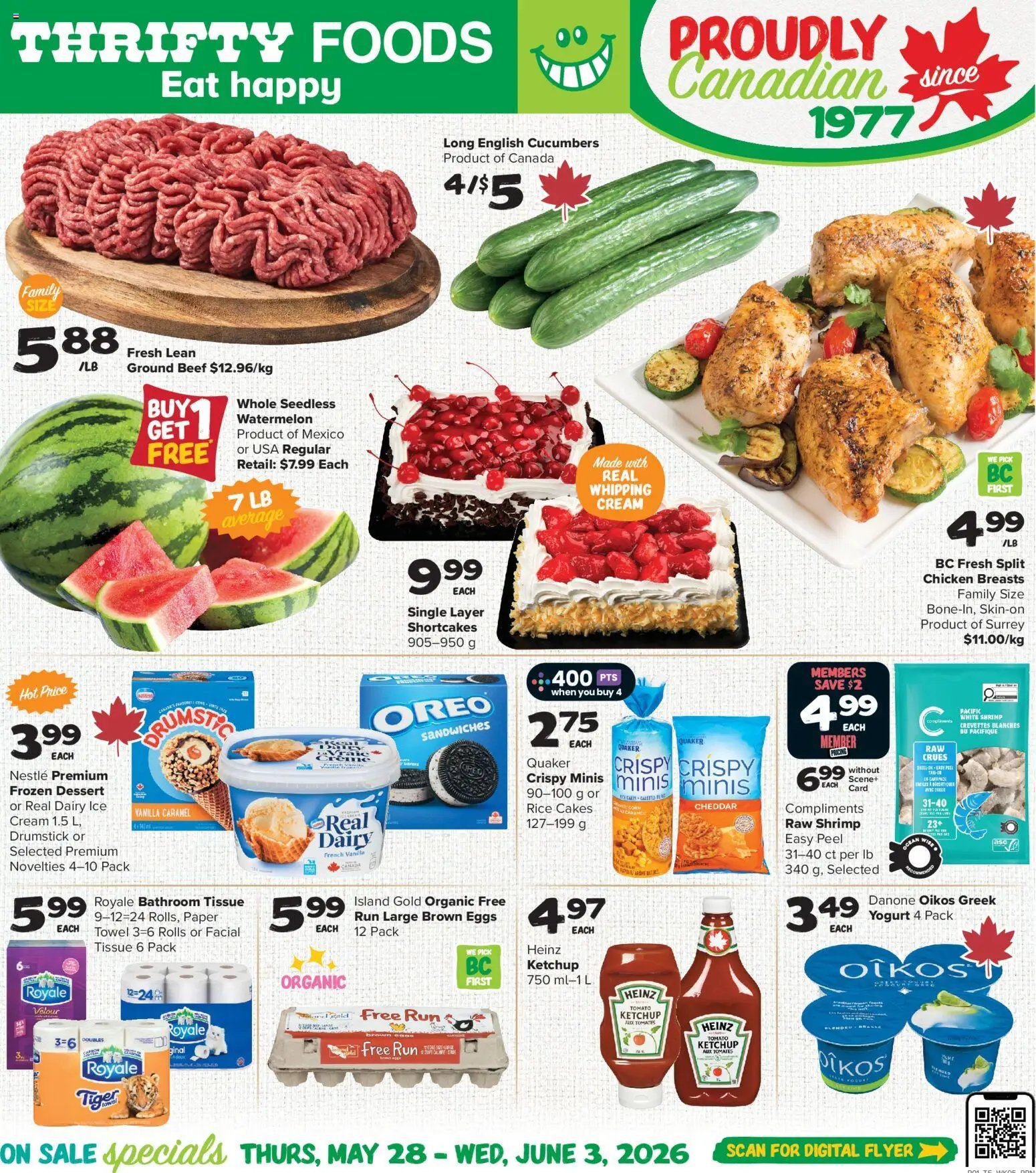 Thrifty Foods weekly flyer / circulaire
