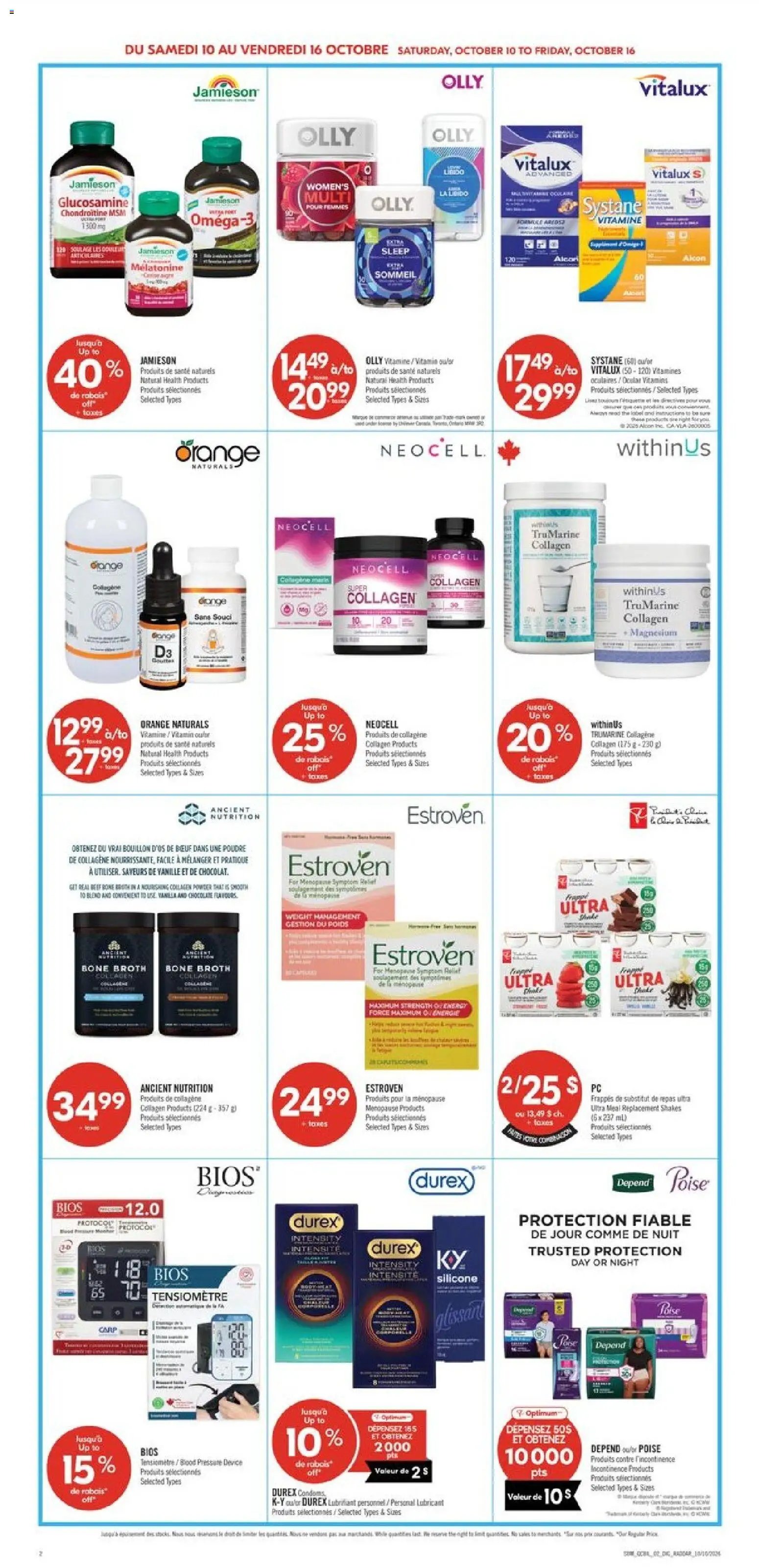 Pharmaprix weekly flyer / circulaire