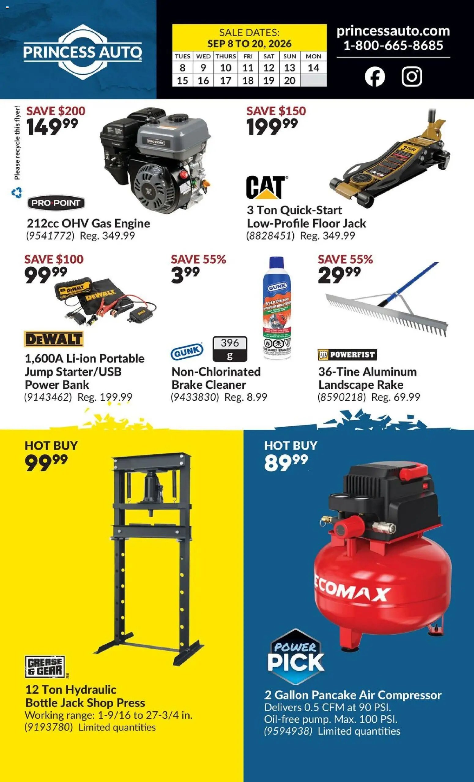 Princess Auto flyer - 2 Week Sale!