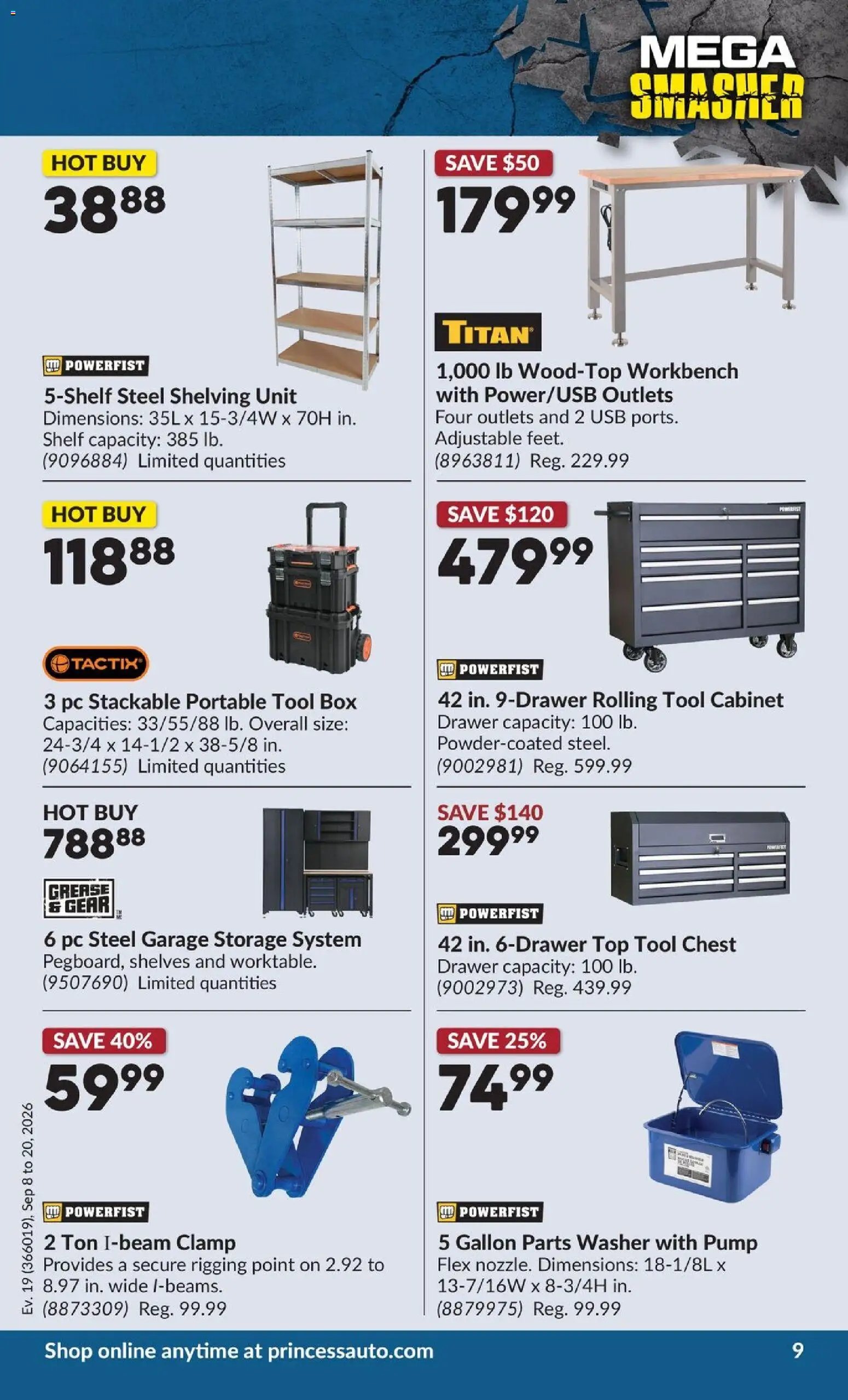 Princess Auto flyer - 2 Week Sale!