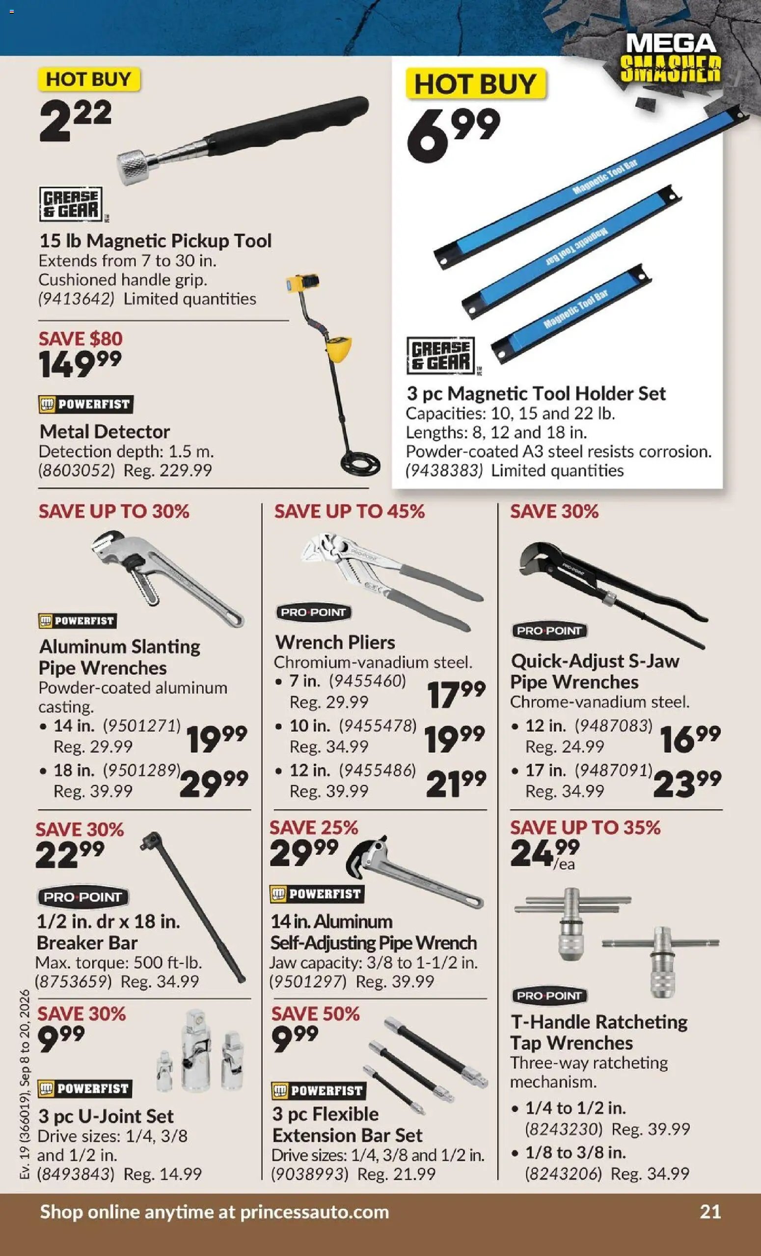 Princess Auto flyer - 2 Week Sale!