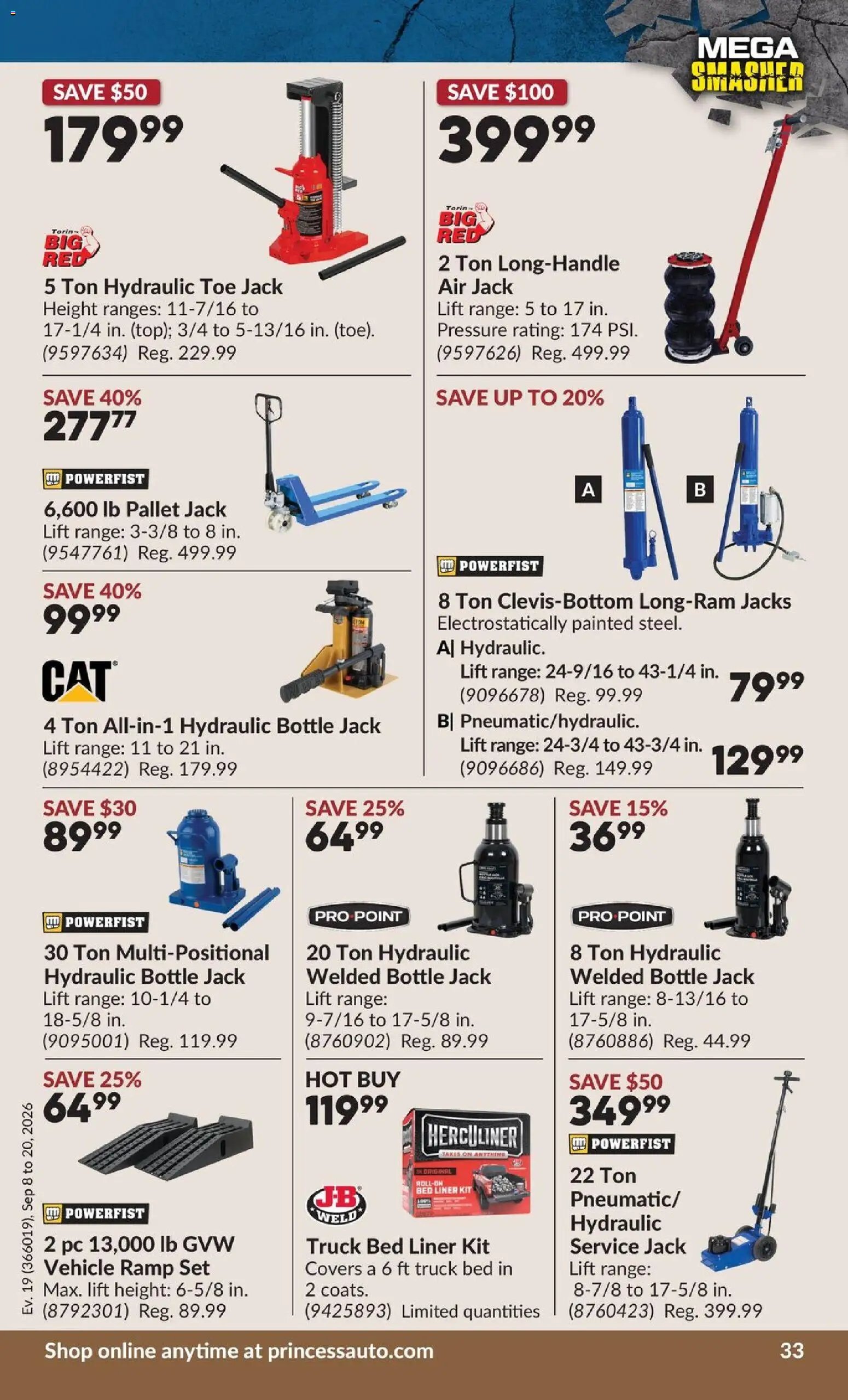 Princess Auto flyer - 2 Week Sale!