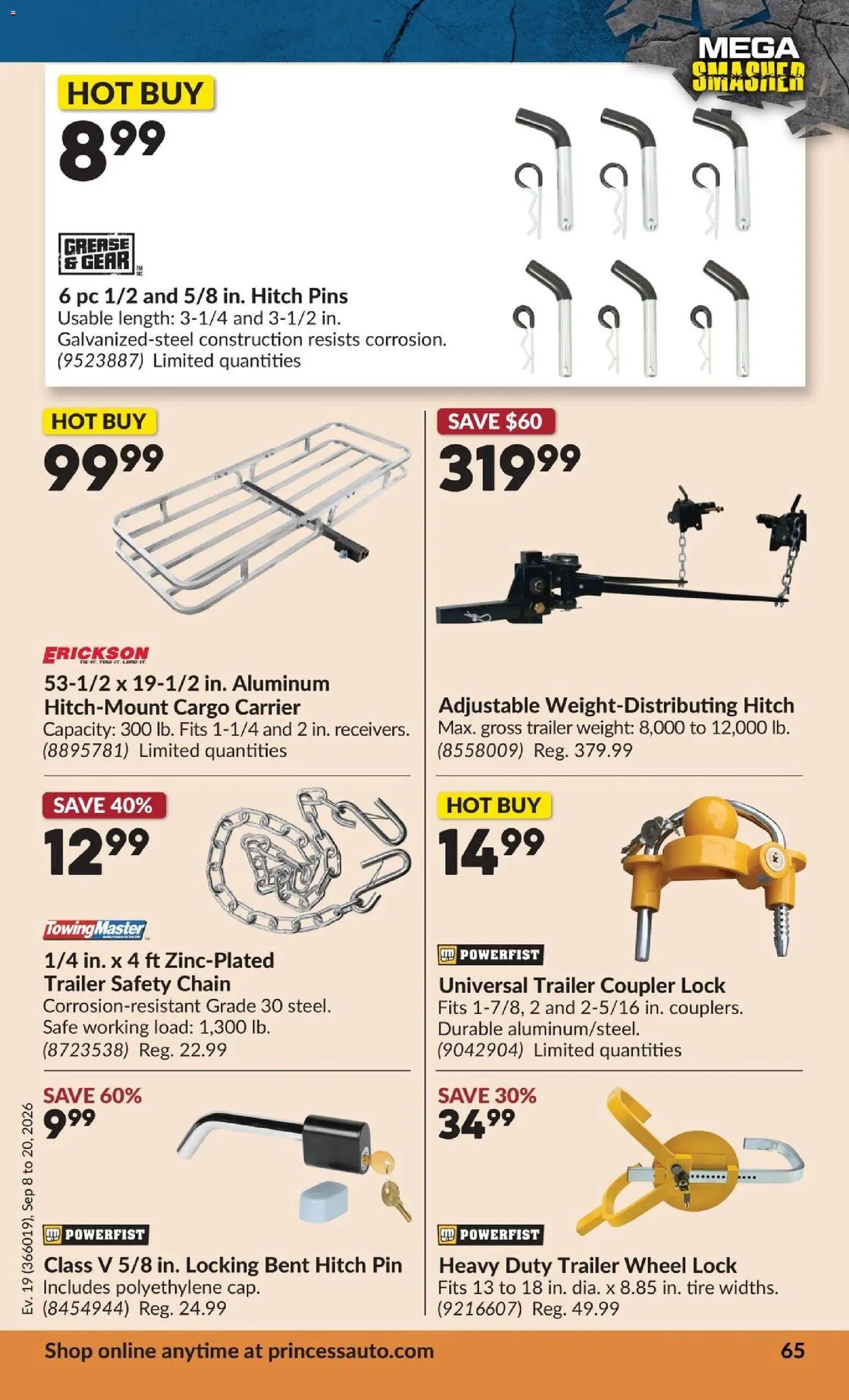 Princess Auto flyer - 2 Week Sale!