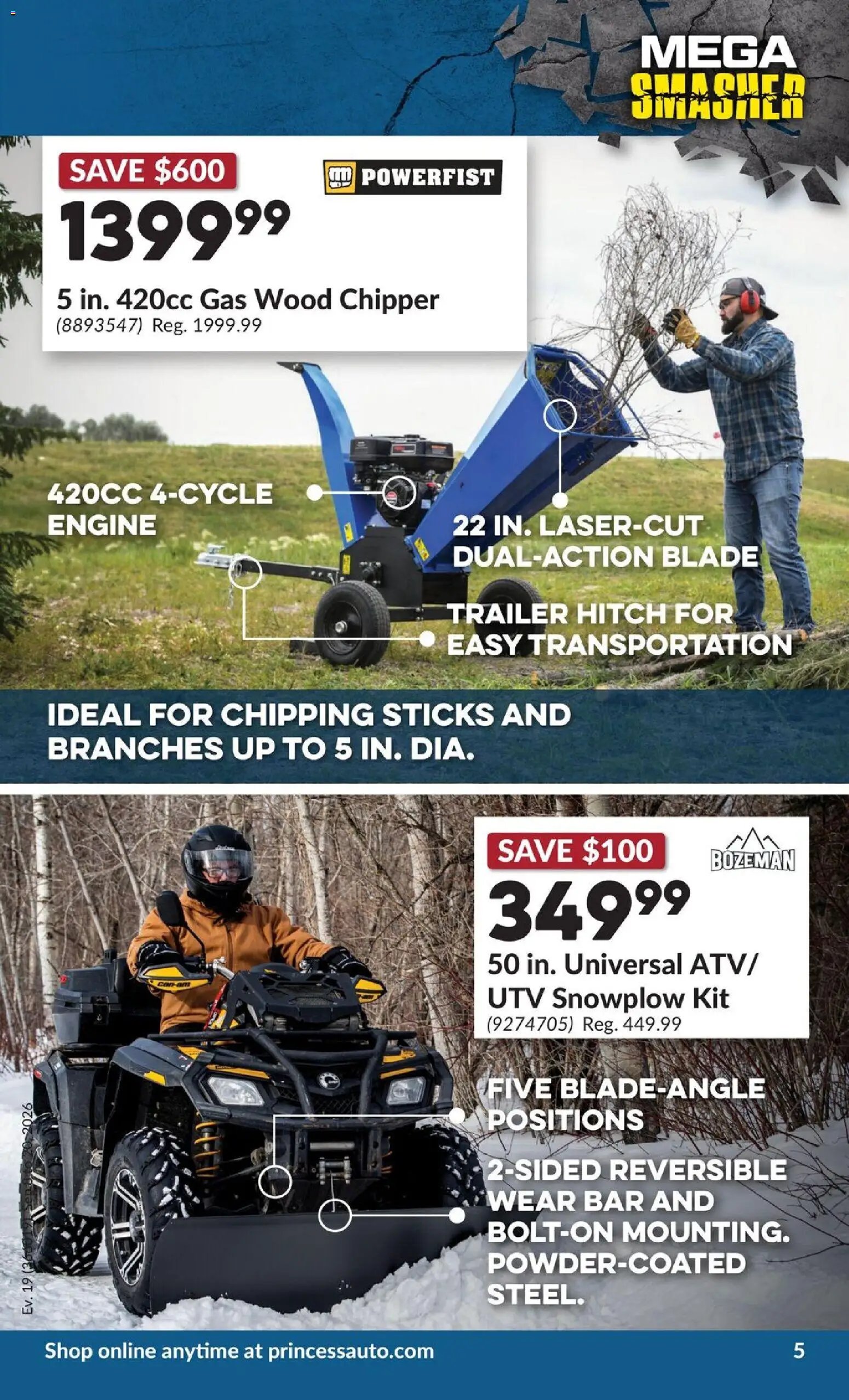 Princess Auto flyer - 2 Week Sale!