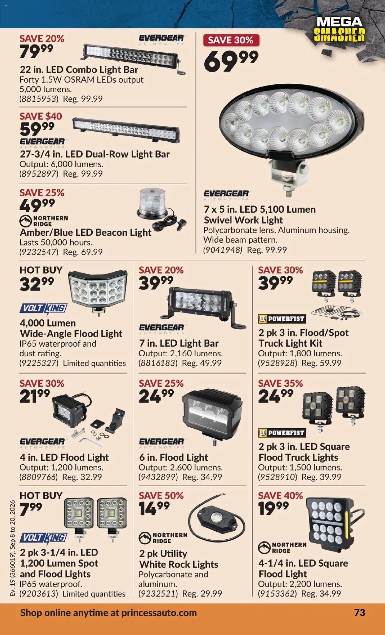 Princess Auto flyer - 2 Week Sale!