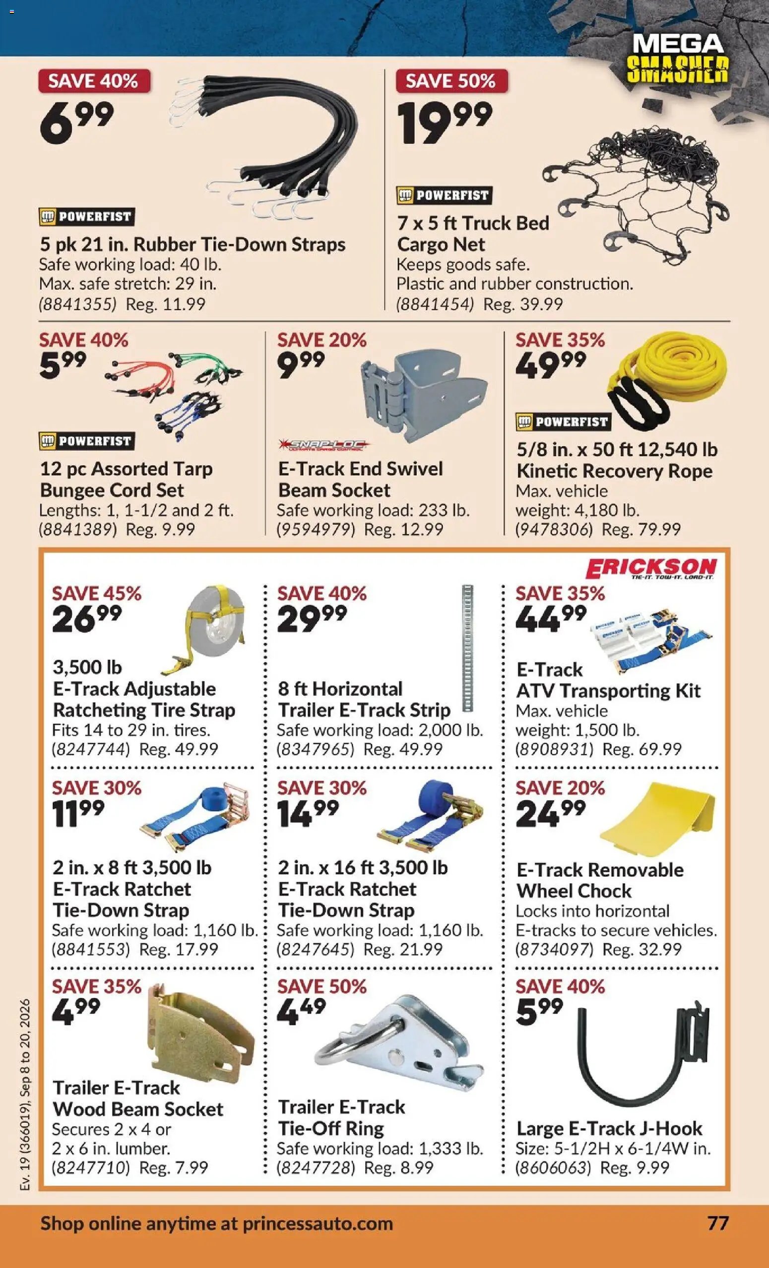 Princess Auto flyer - 2 Week Sale!