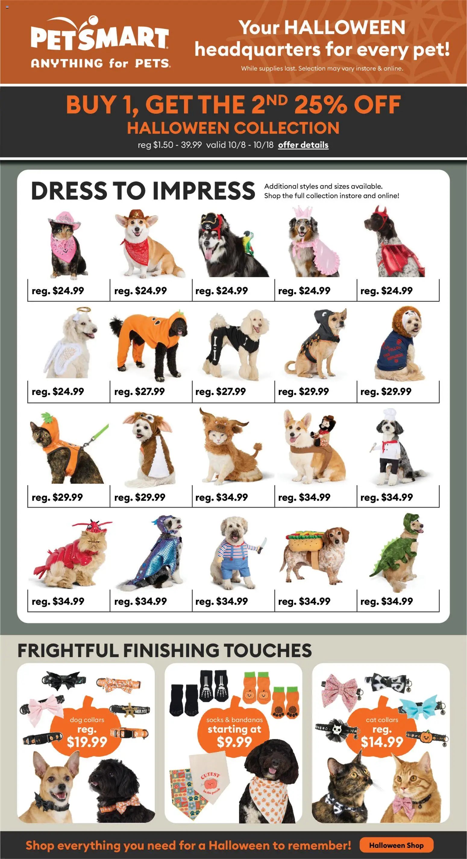 Petsmart flyer - Your Halloween