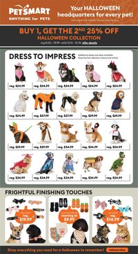 Petsmart flyer - Your Halloween