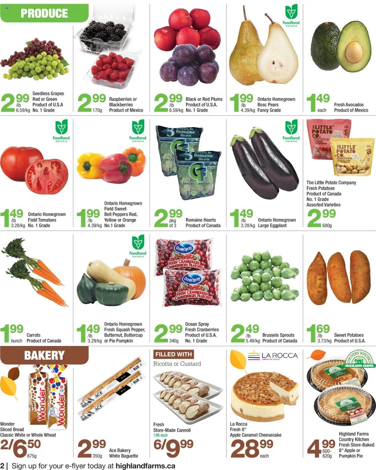 Highland Farms weekly flyer / circulaire