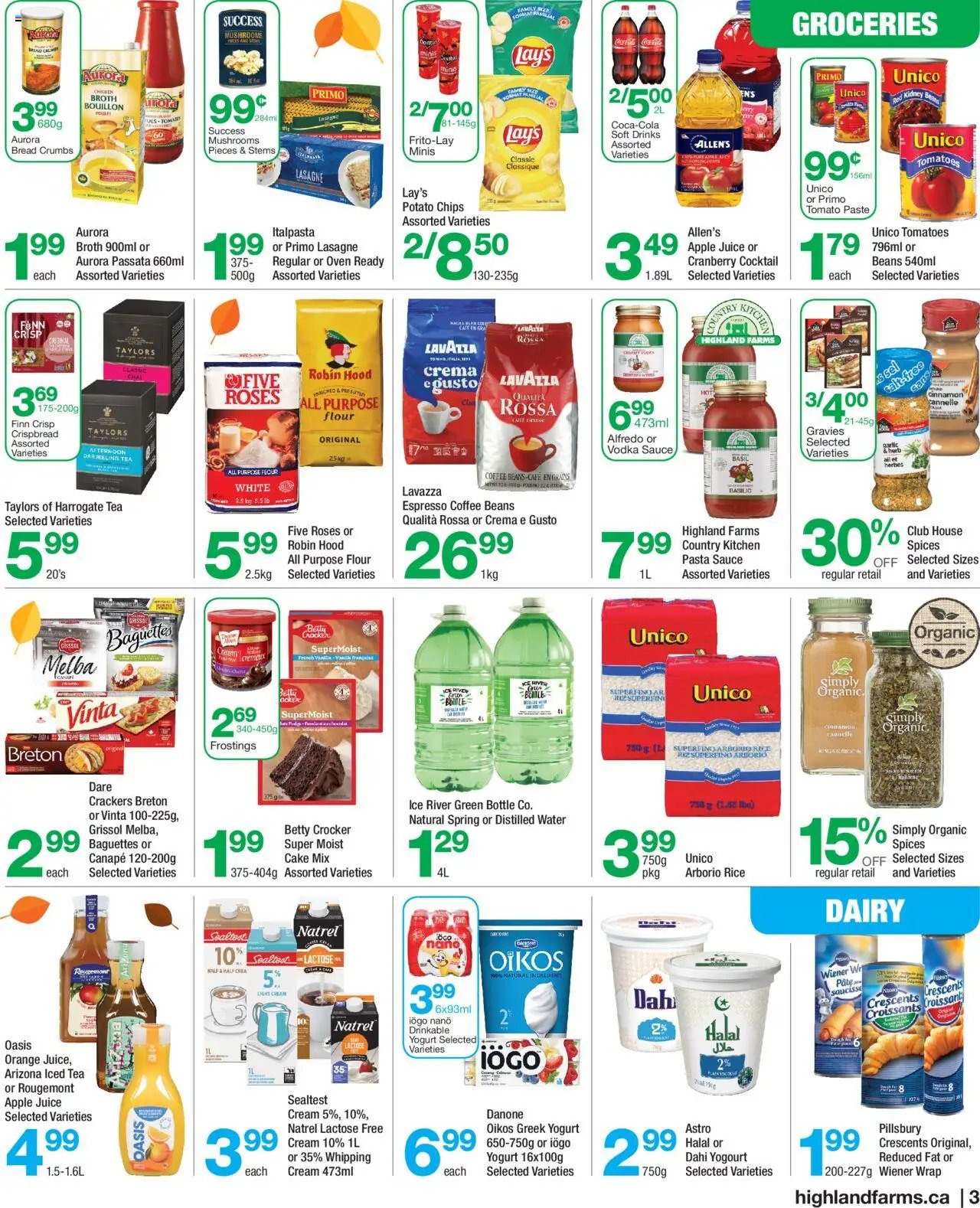 Highland Farms weekly flyer / circulaire