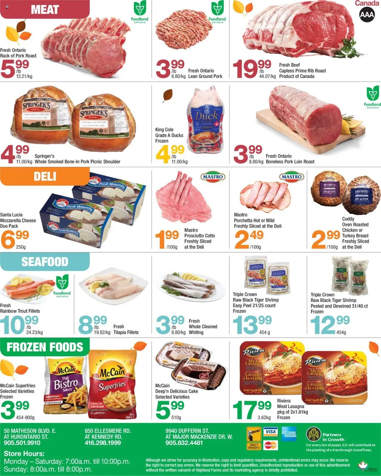 Highland Farms weekly flyer / circulaire