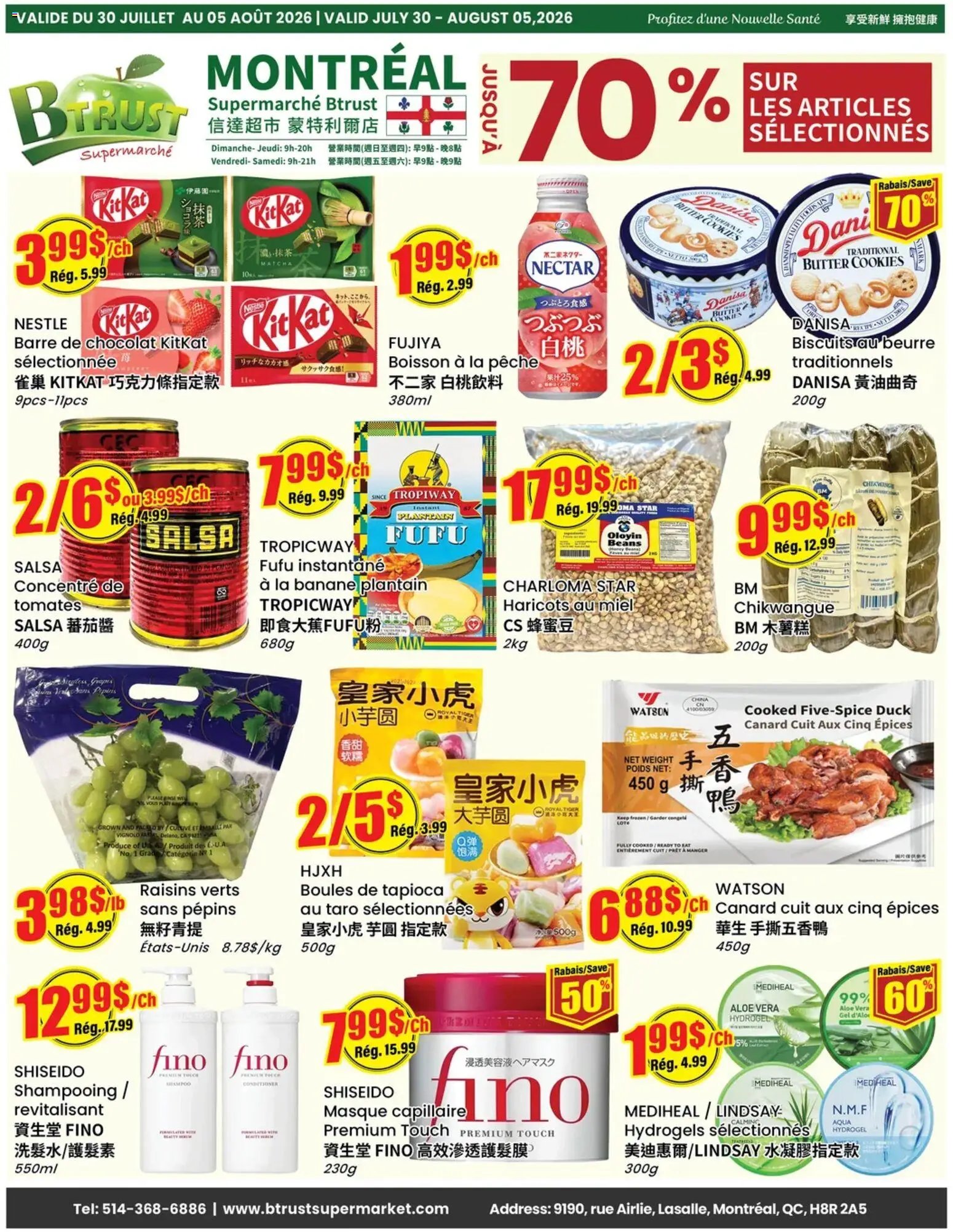 Btrust Supermarket weekly flyer / circulaire