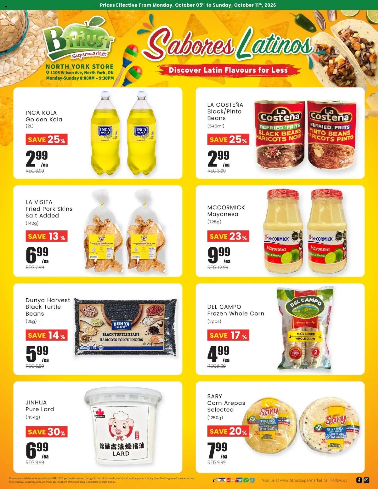 Btrust Supermarket flyer - North York Latin Specials