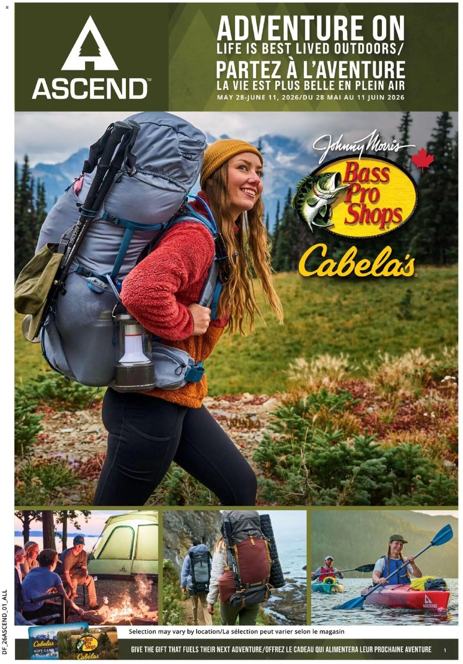 Cabelas flyer - Adventure On