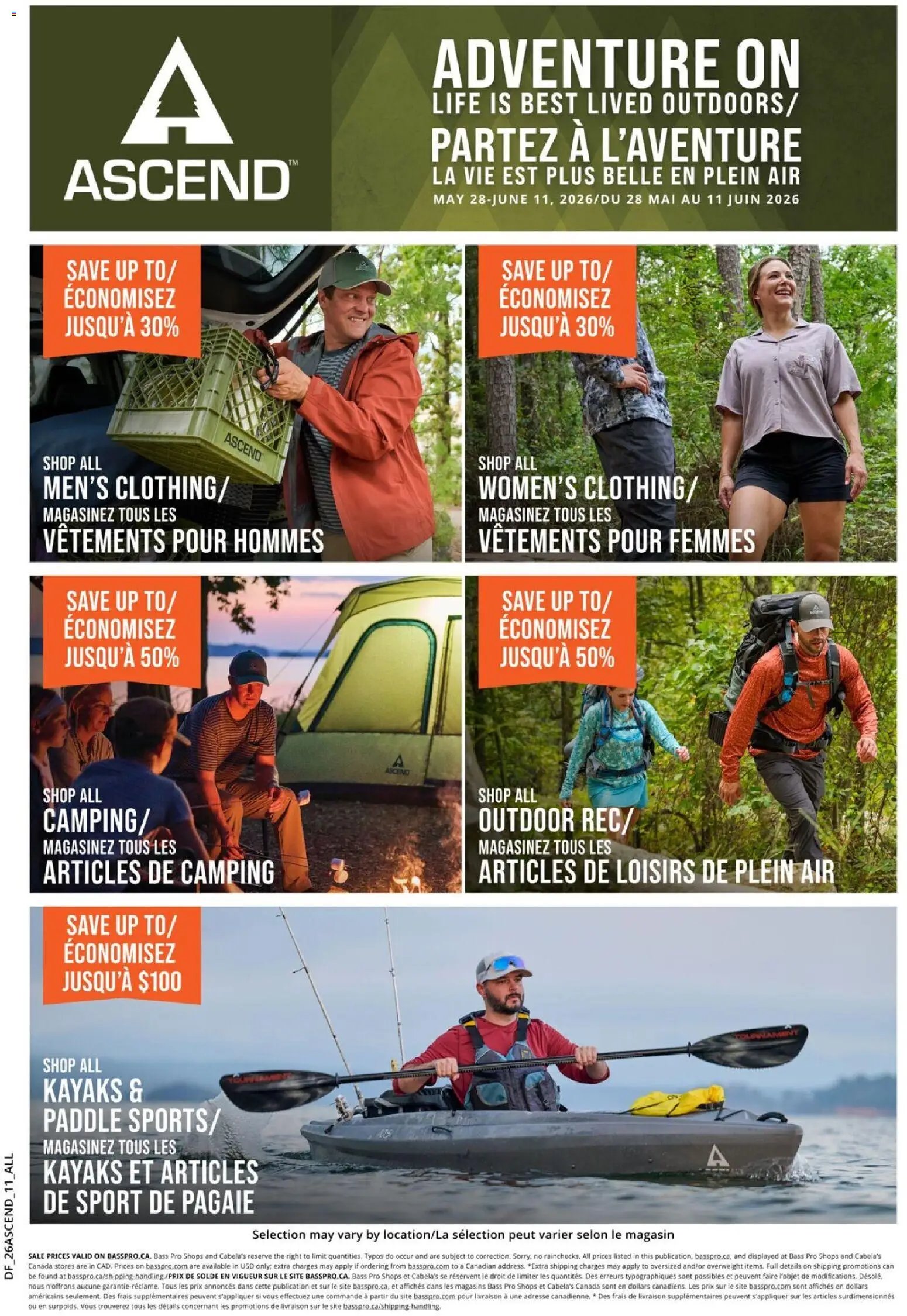 Cabelas flyer - Adventure On