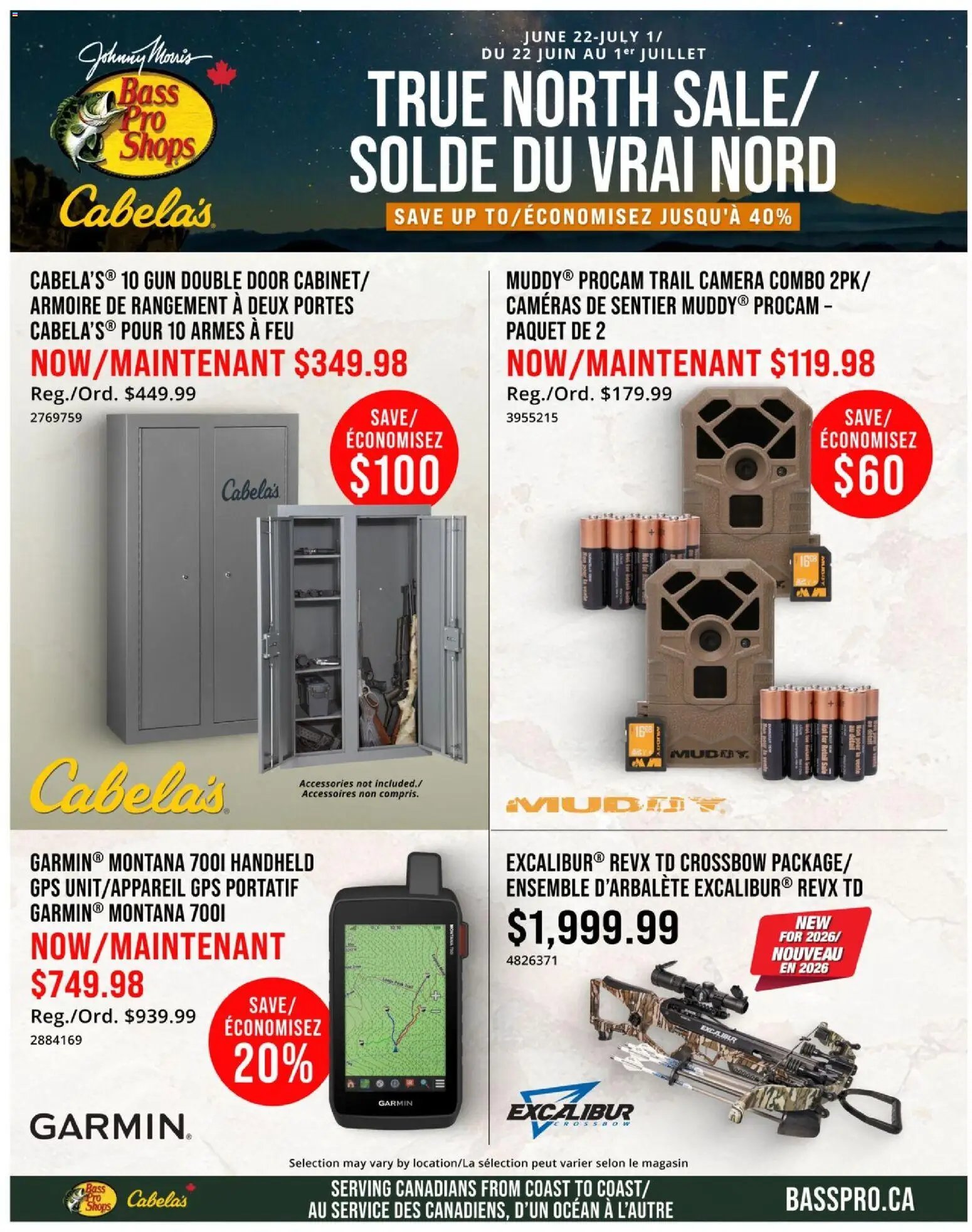 Cabelas flyer / circulaire