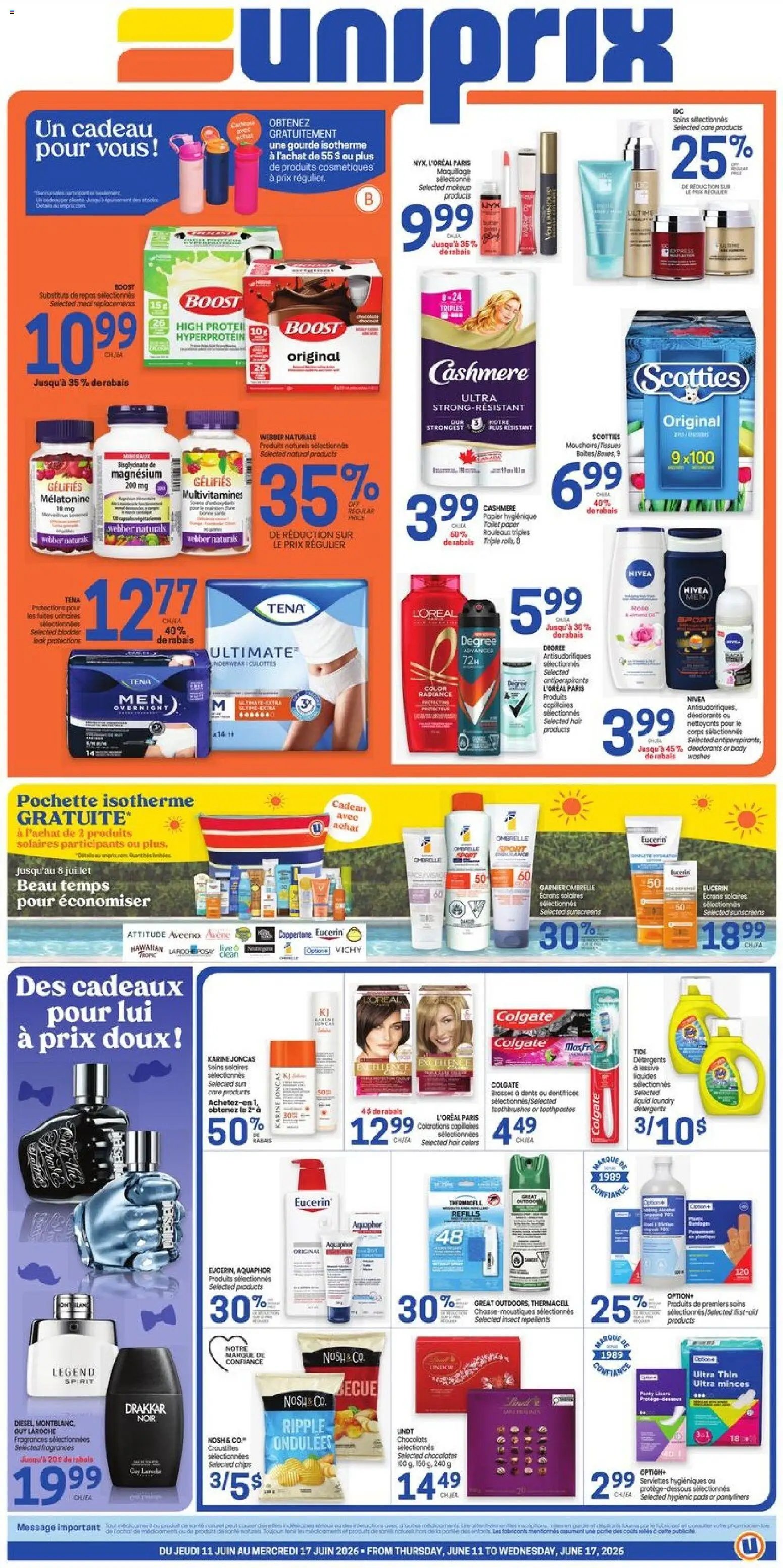 Uniprix weekly flyer / circulaire