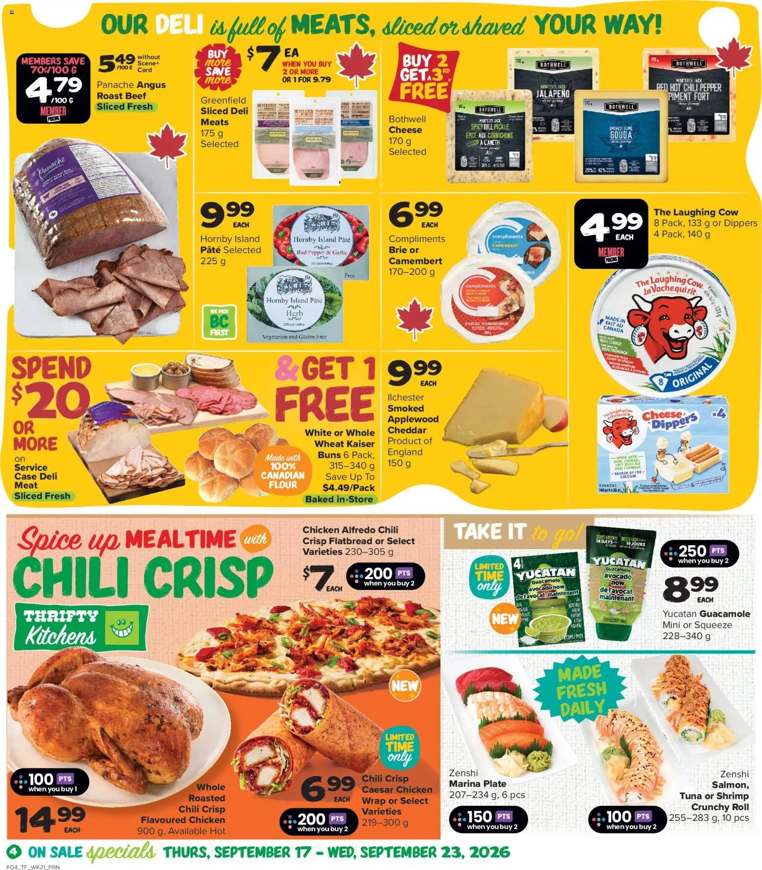Thrifty Foods weekly flyer / circulaire