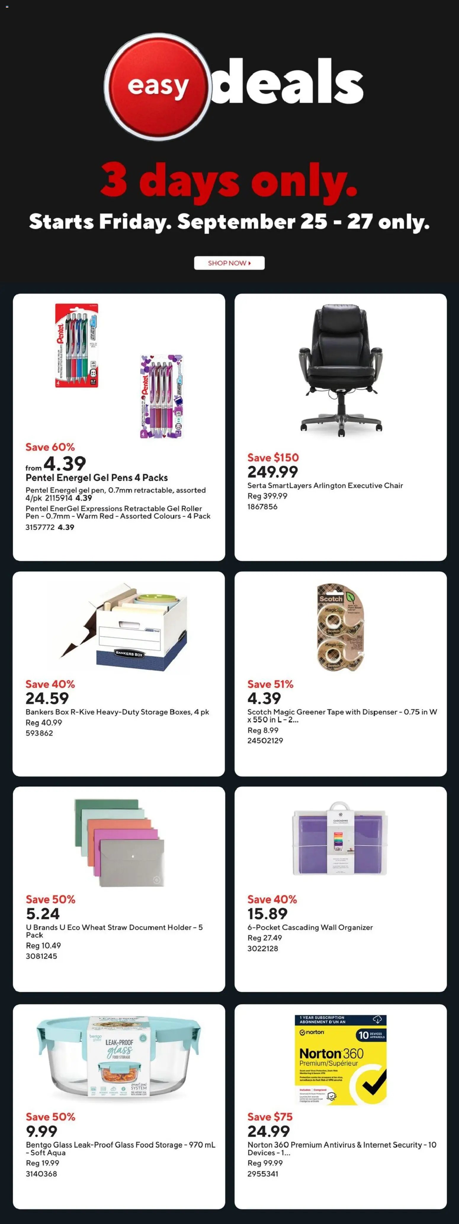 Staples weekly flyer