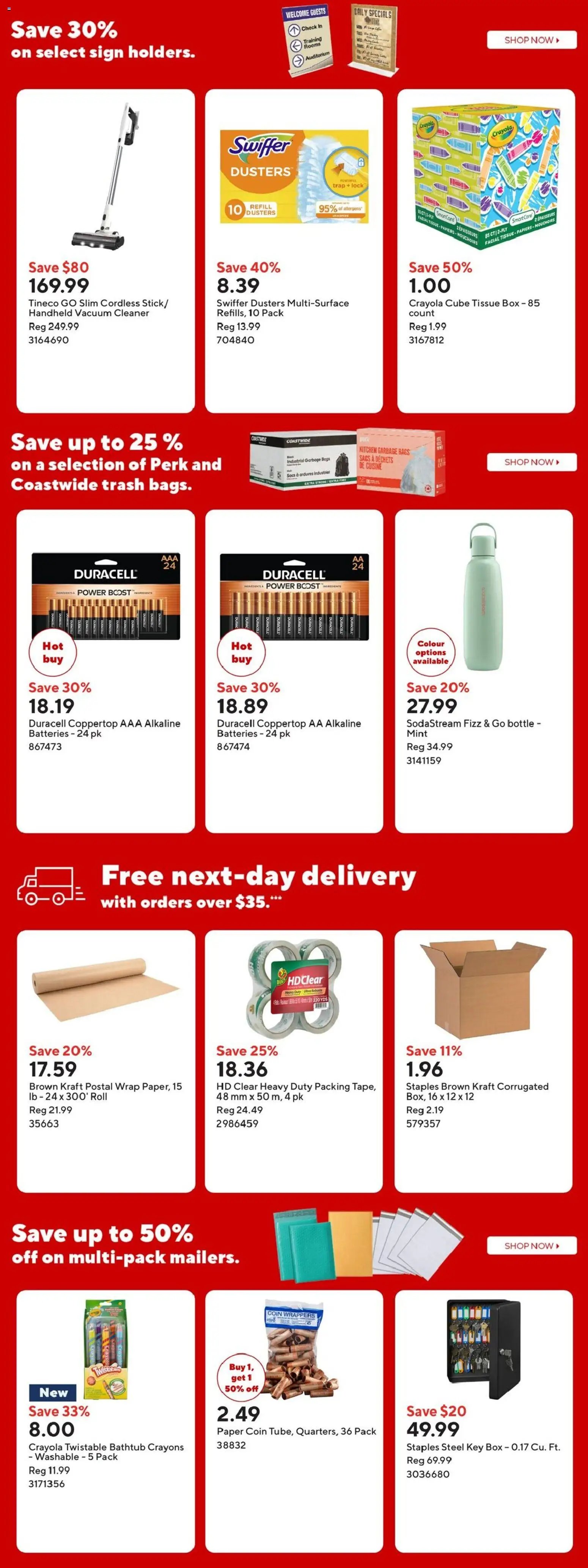 Staples weekly flyer